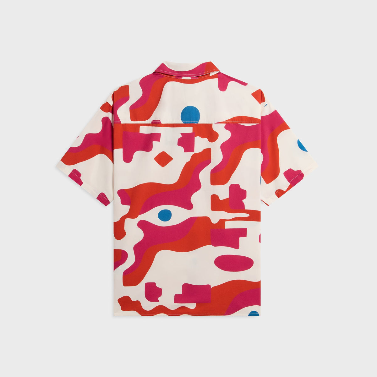 by Parra Abstract Mountain Short Sleeve Shirt - Red