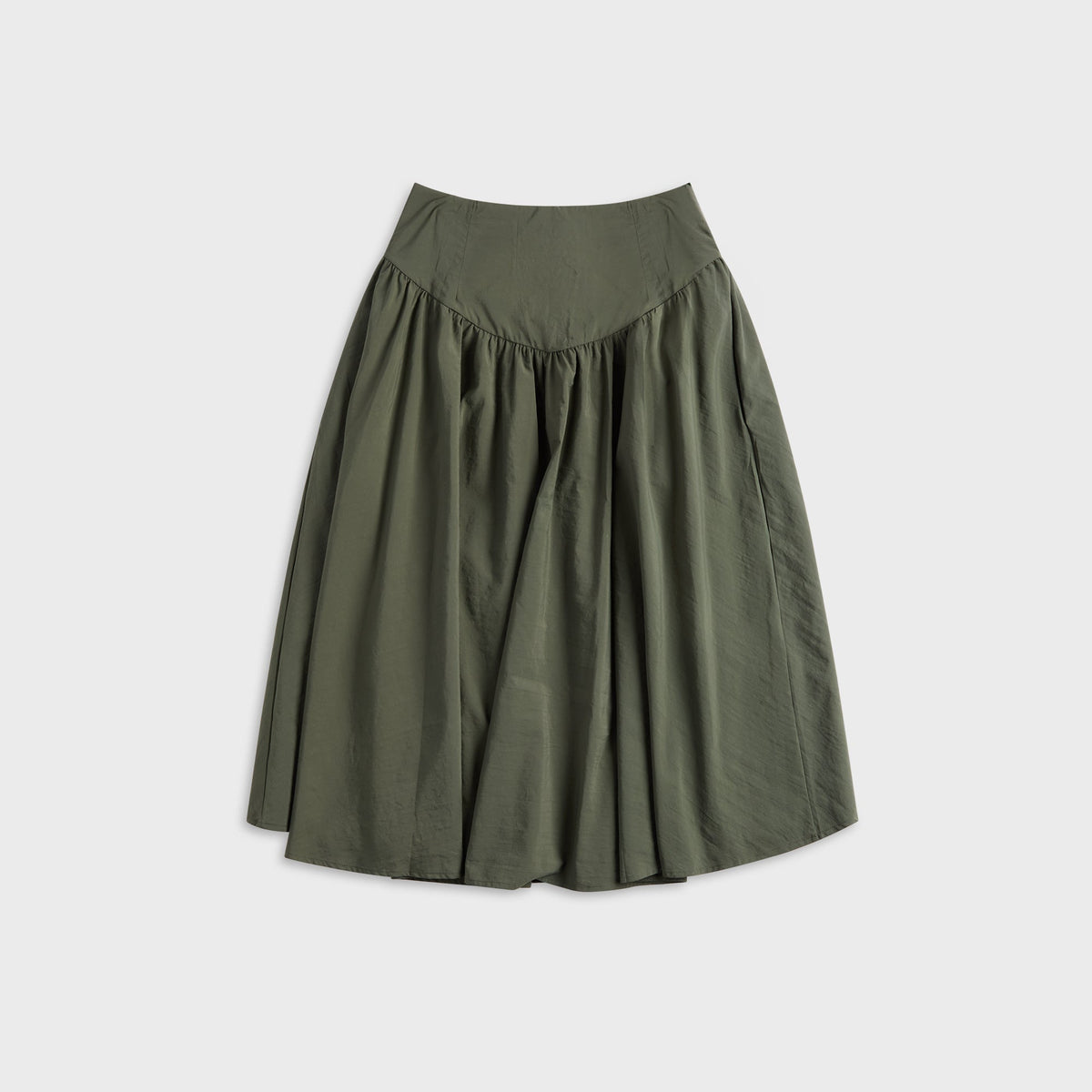 Peachy Den Deba Midi Skirt - Slate Green