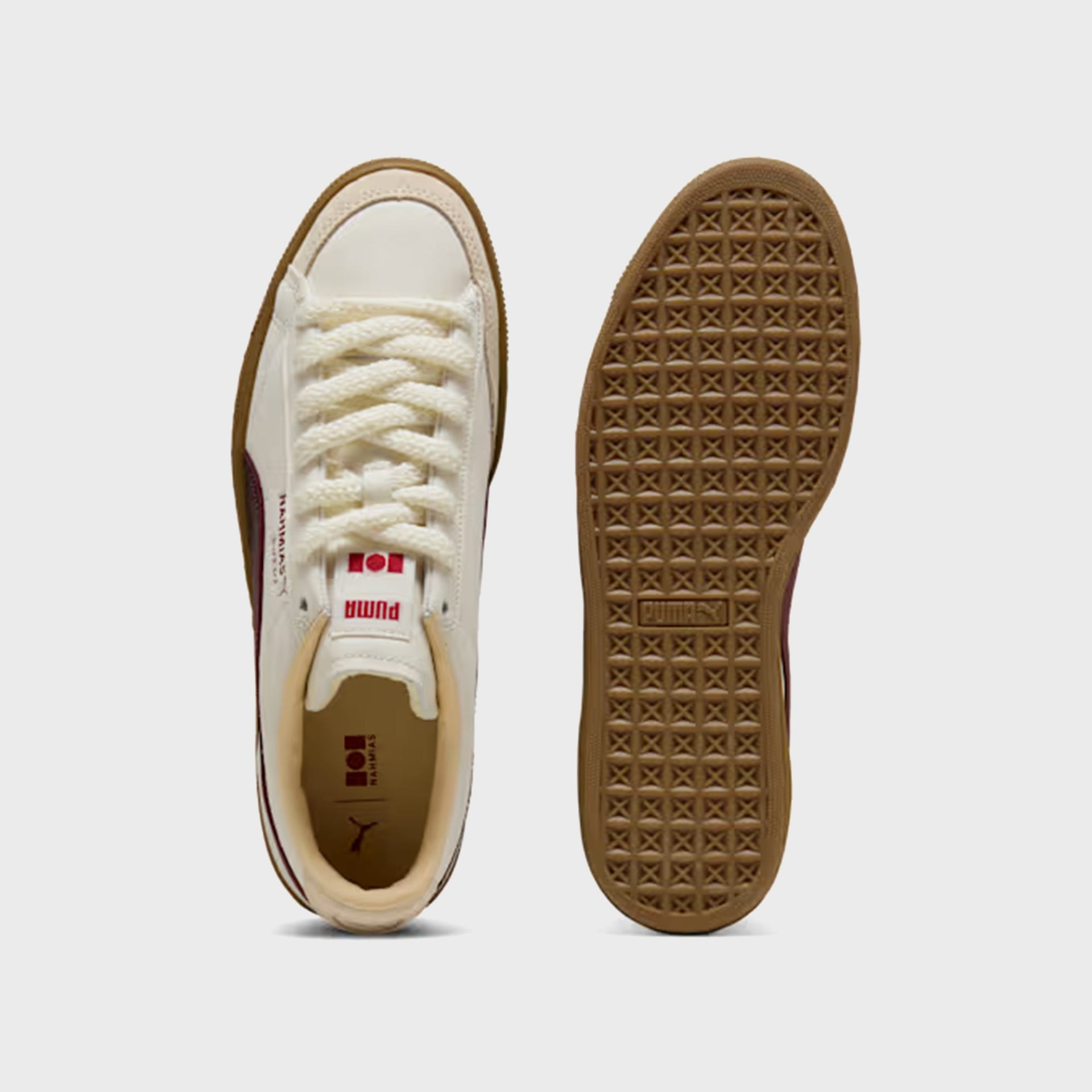 PUMA x NAHMIAS Suede - Warm White / Archive Gold / For All Time Red