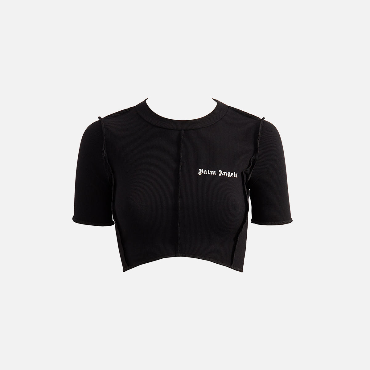 Palm Angels Classic Logo Crop Top - Black