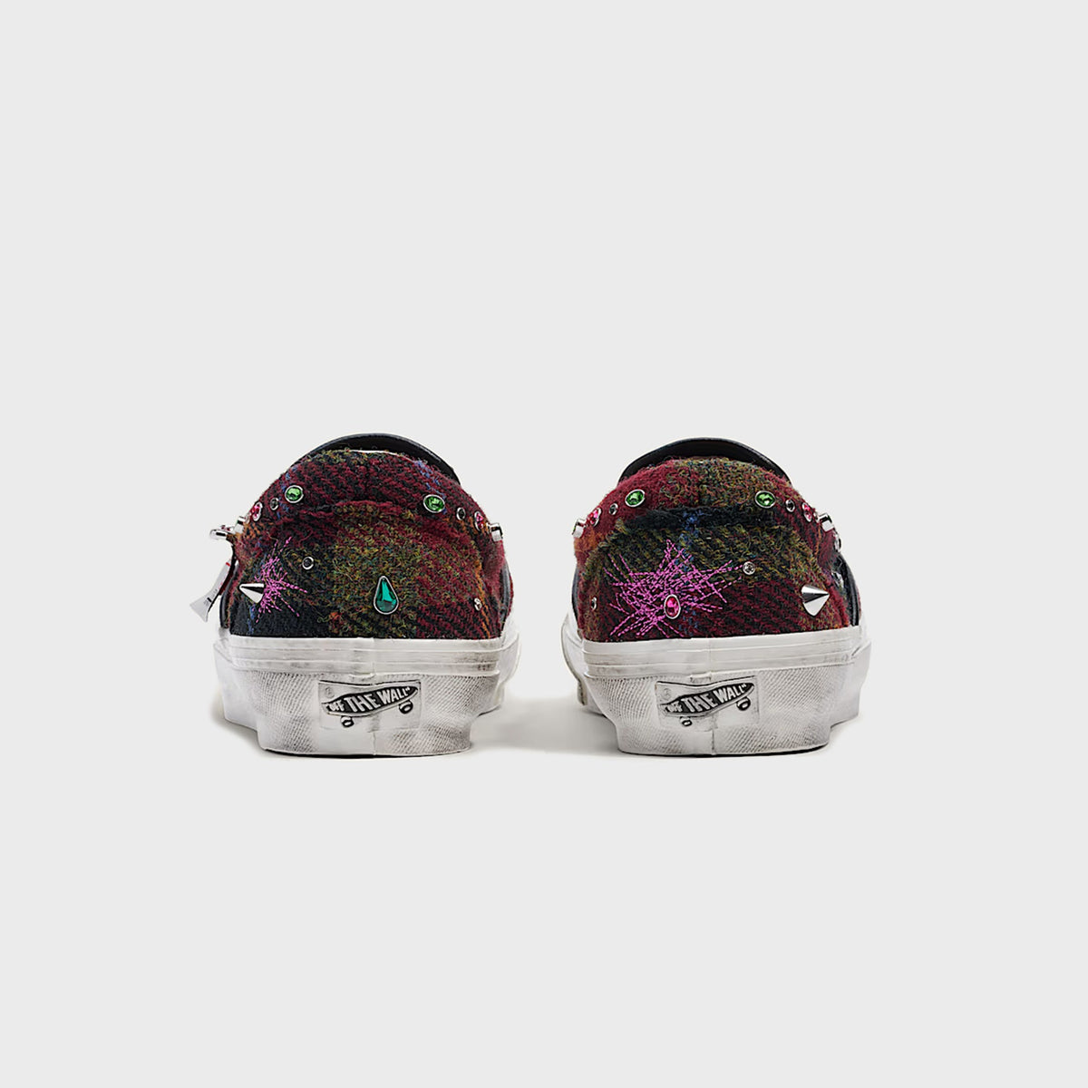 VANS x Harris Tweed® Premium Classic Slip-On - Tweed Red / Blue