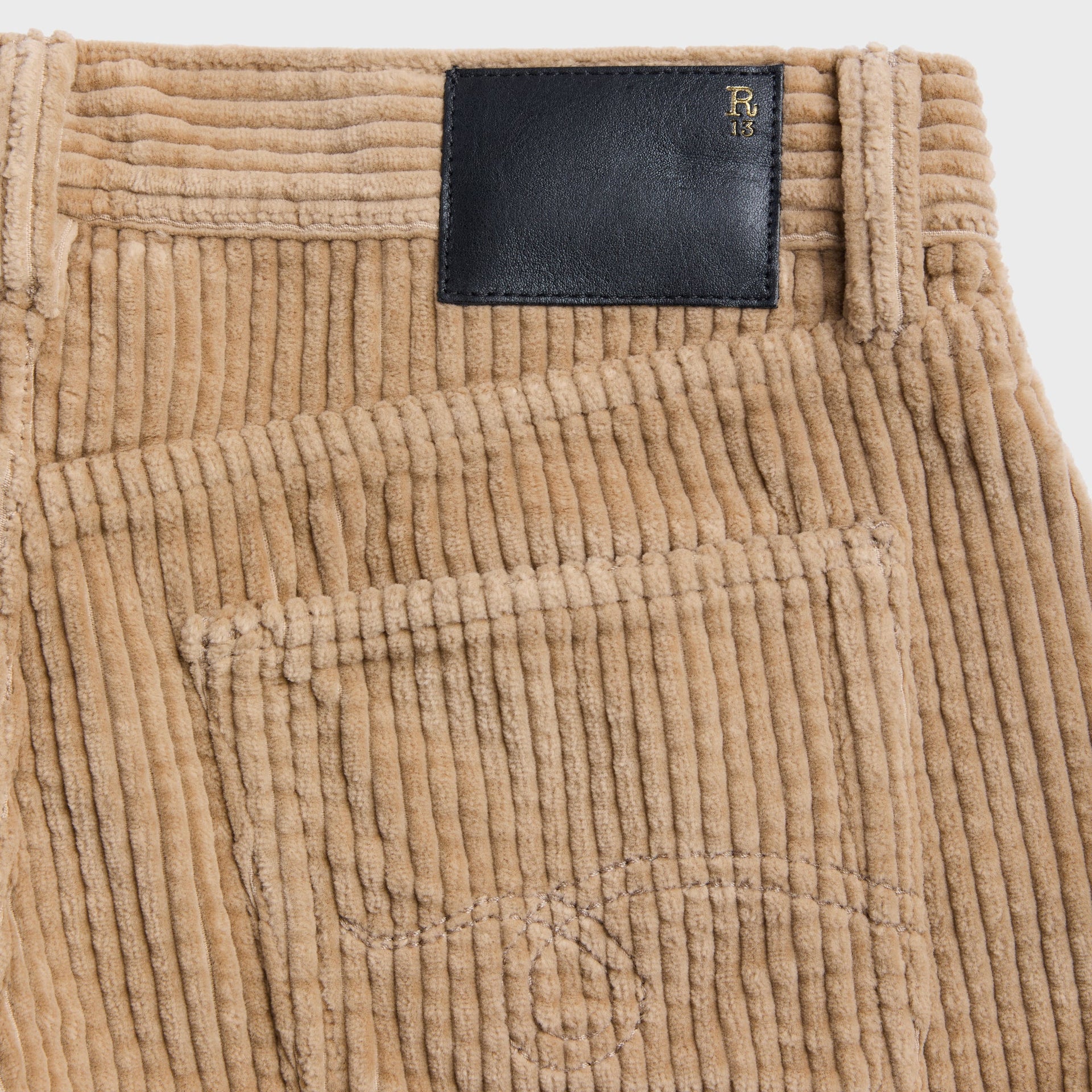 R13 Elfie Short - Light Khaki