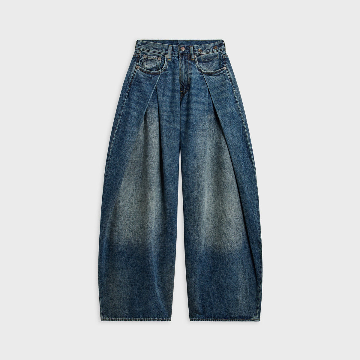 R13 Foldover Jean - Dawson Blue