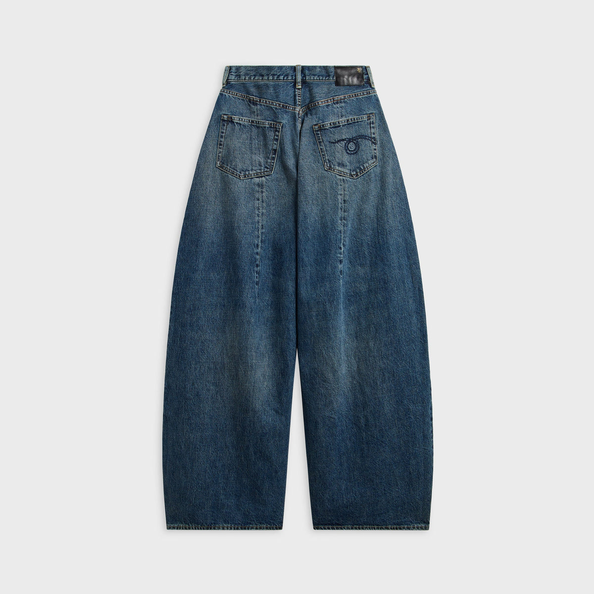 R13 Foldover Jean - Dawson Blue