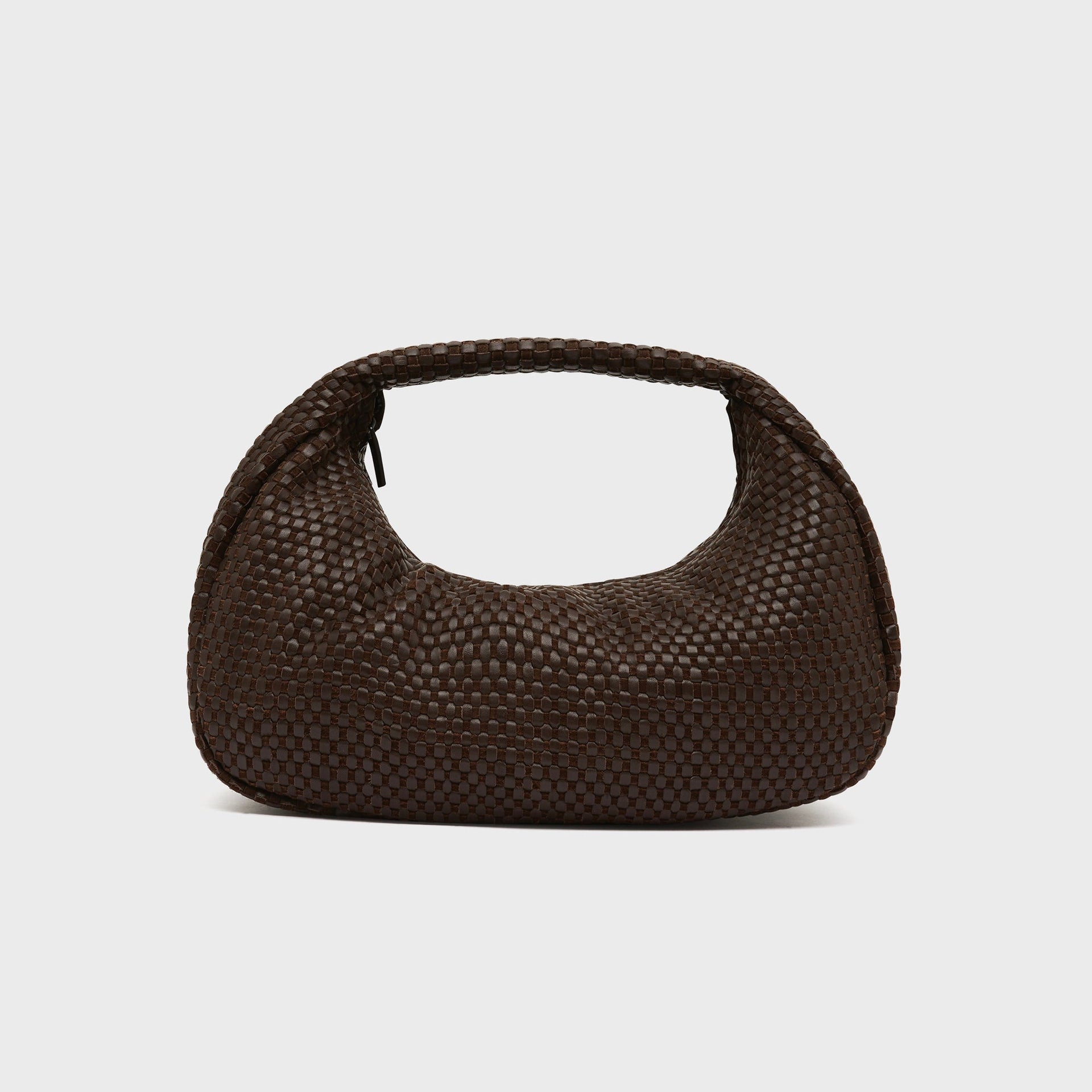 St. Agni Lattice Weave Bon Bon Bag - Coffee
