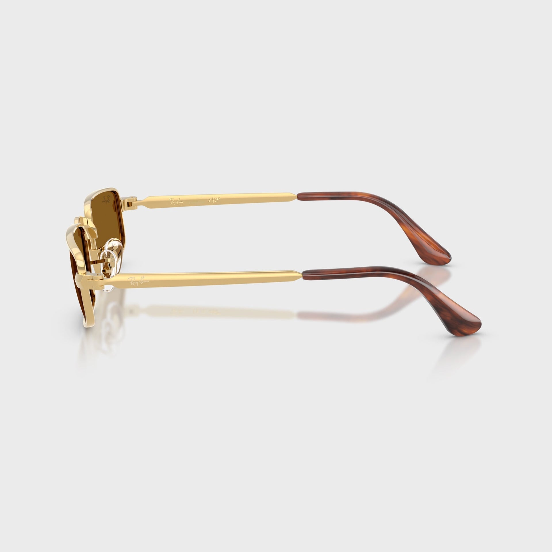 Ray Ban x A$AP ROCKY Bold Metal Sunglasses - Gold / Brown