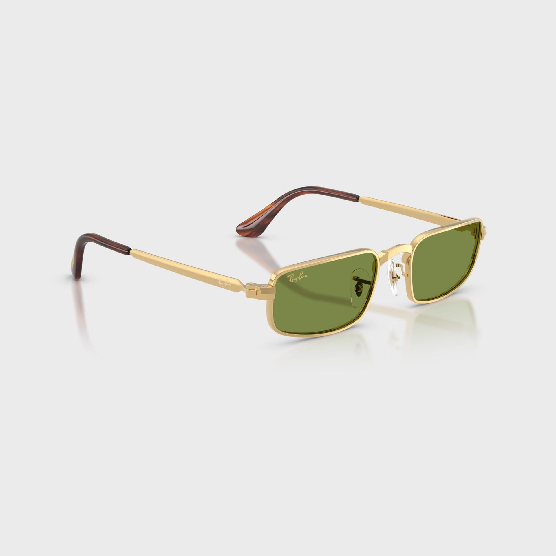 Ray Ban x A$AP ROCKY Bold Metal Sunglasses - Gold / Green