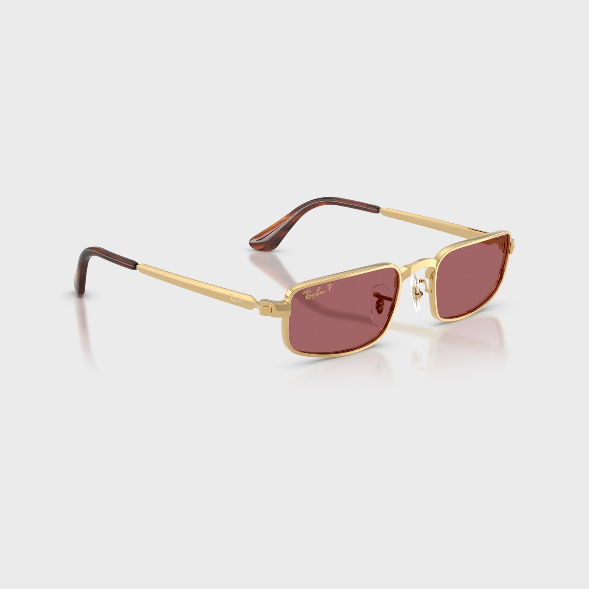 Ray Ban x A$AP ROCKY Bold Metal Sunglasses - Gold / Purple