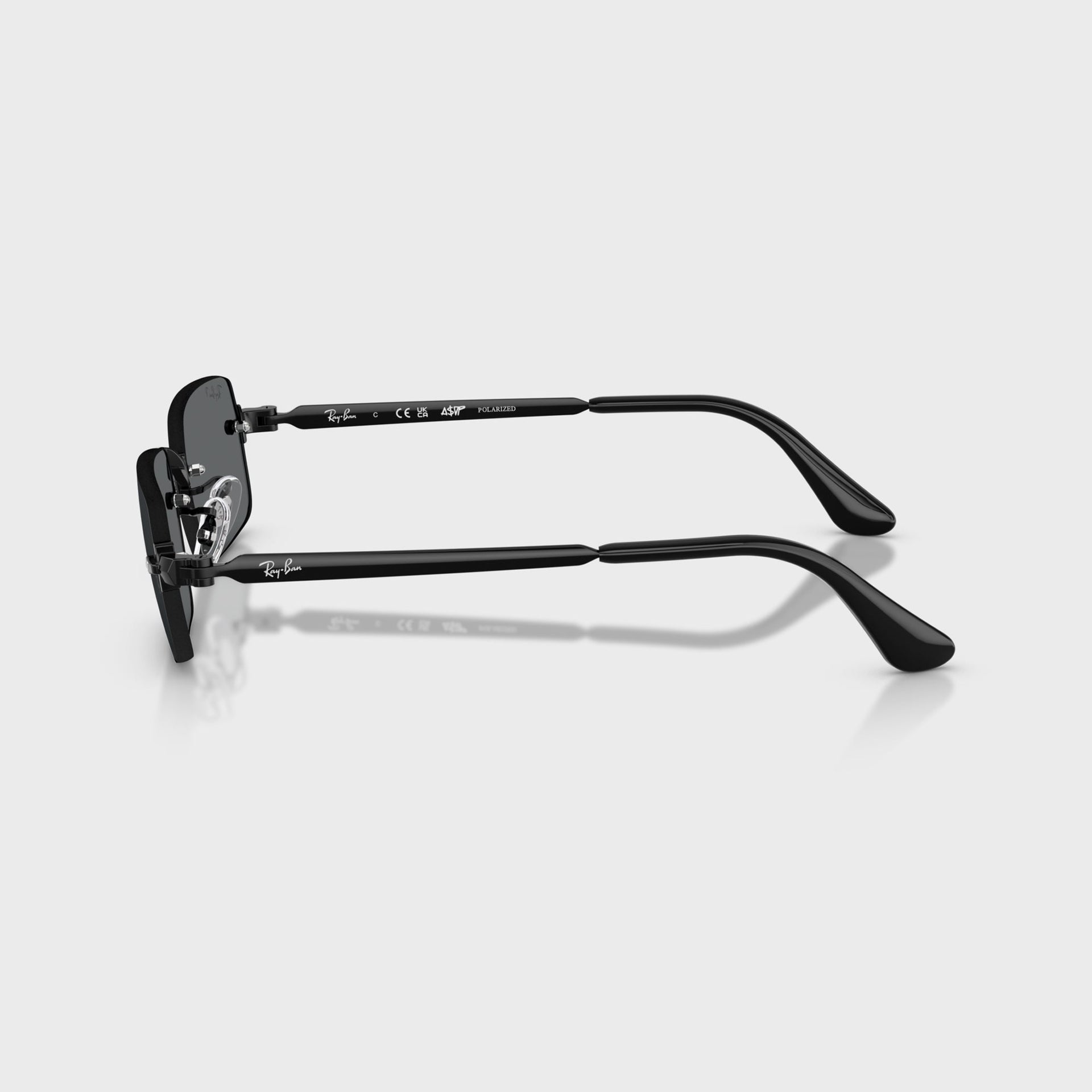 Ray Ban x A$AP ROCKY Rimless Sunglasses - Black / Grey