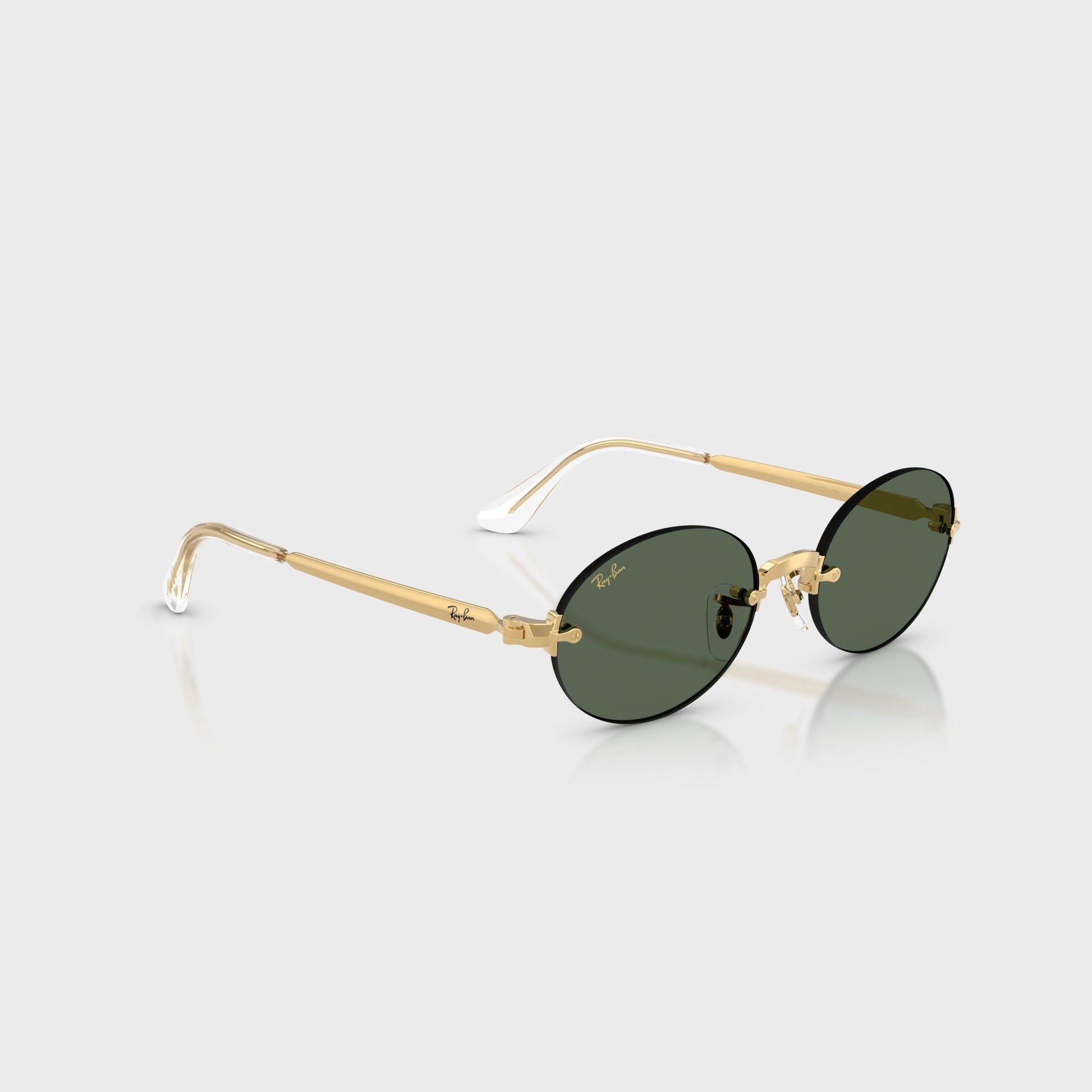Ray Ban x A$AP ROCKY Rimless Sunglasses - Gold / Green