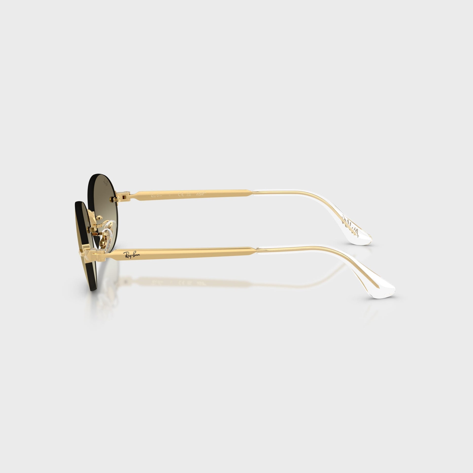 Ray Ban x A$AP ROCKY Rimless Sunglasses - Gold / Brown