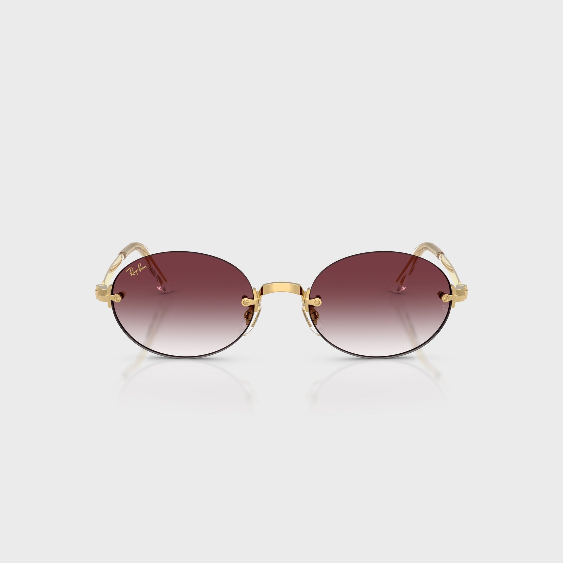 Ray Ban x A$AP ROCKY Rimless Sunglasses - Gold / Purple