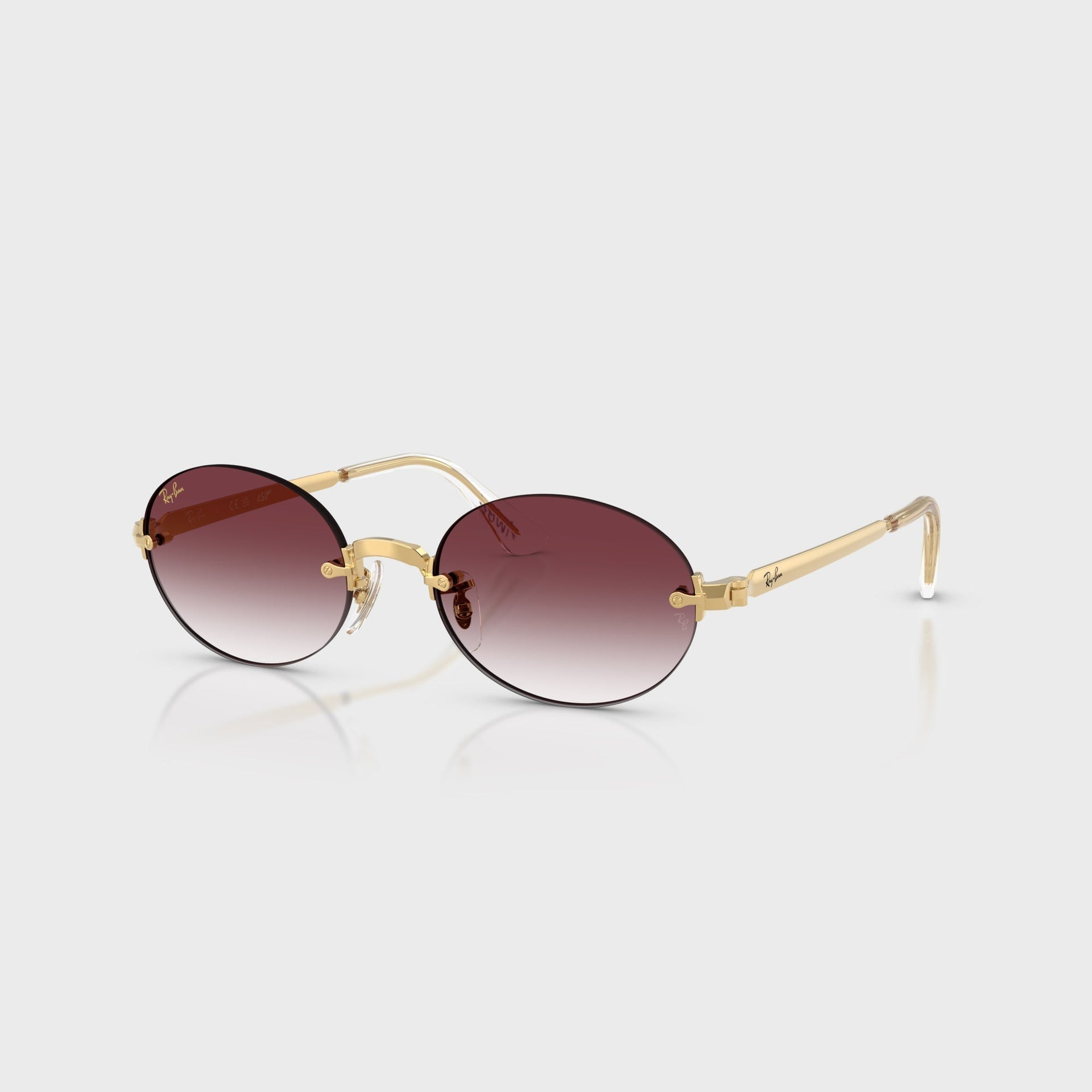 Ray Ban x A$AP ROCKY Rimless Sunglasses - Gold / Purple