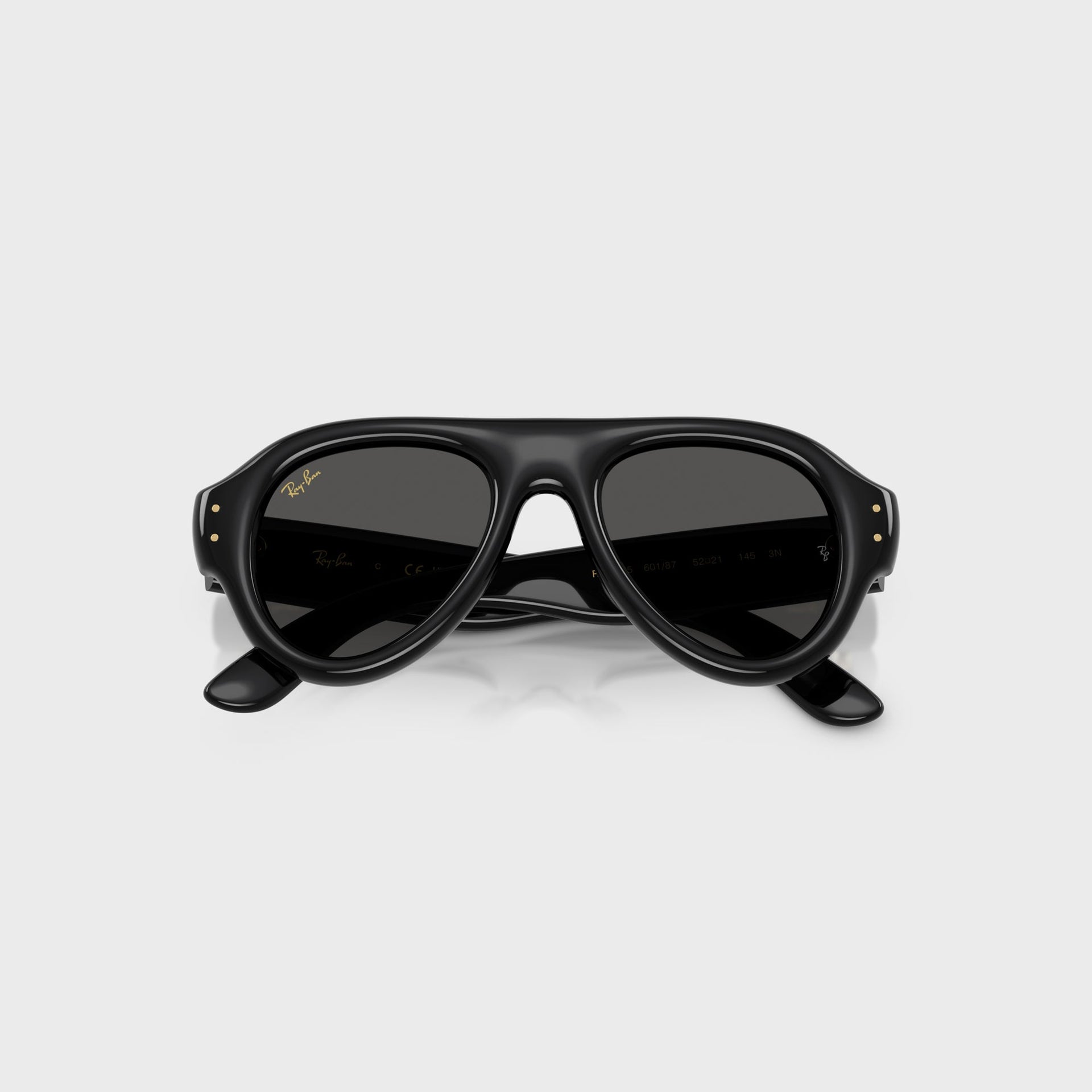 Ray-Ban x A$AP Rocky Aviator Puffer Sunglasses - Black Frame / Dark Grey Lens