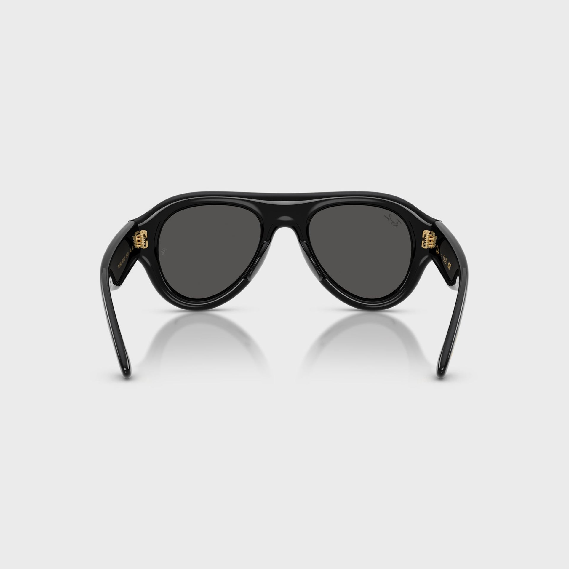Ray-Ban x A$AP Rocky Aviator Puffer Sunglasses - Black Frame / Dark Grey Lens