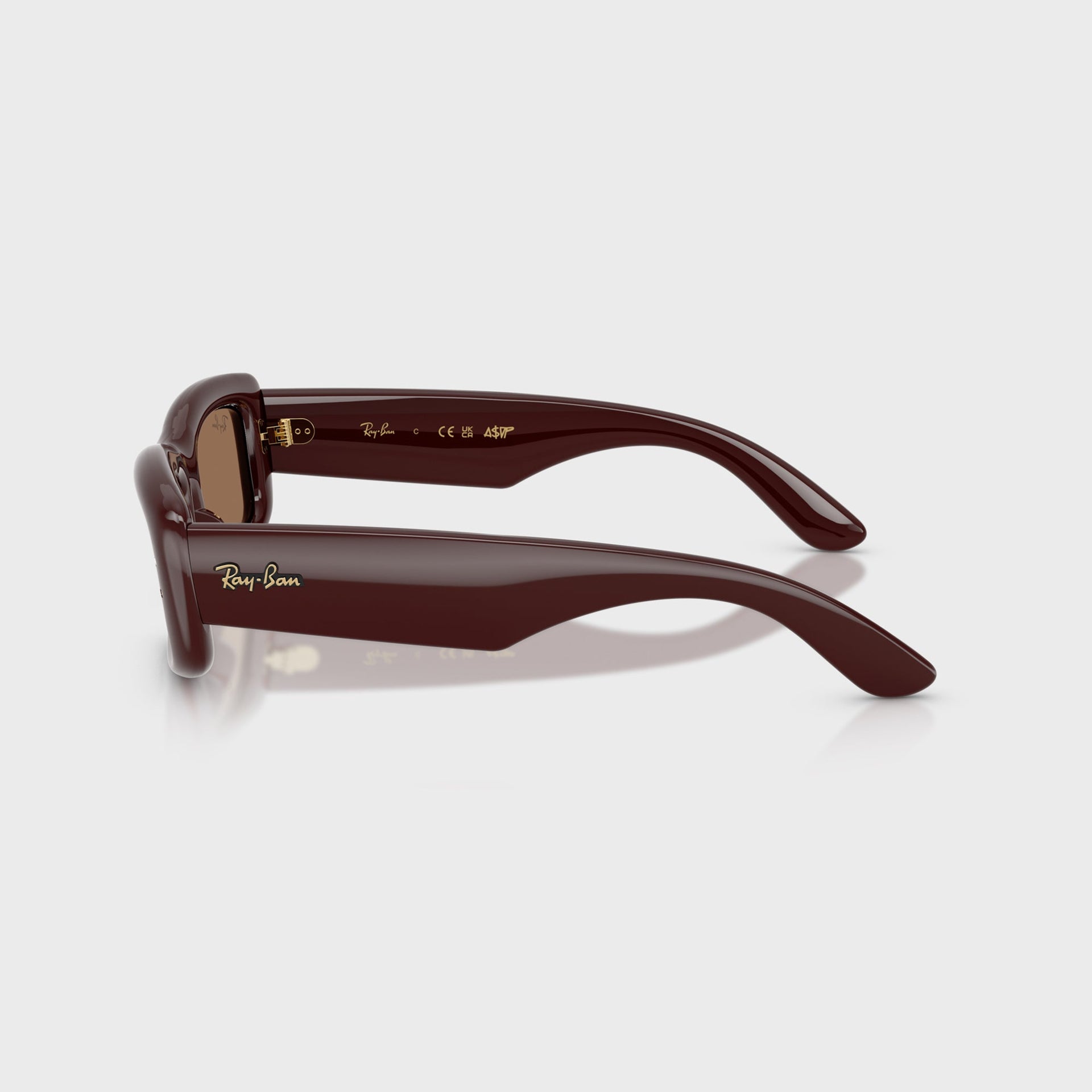 Ray Ban x A$AP Rocky Kiliane Puffer Sunglasses - Transparent Brown Frame / Brown Lens