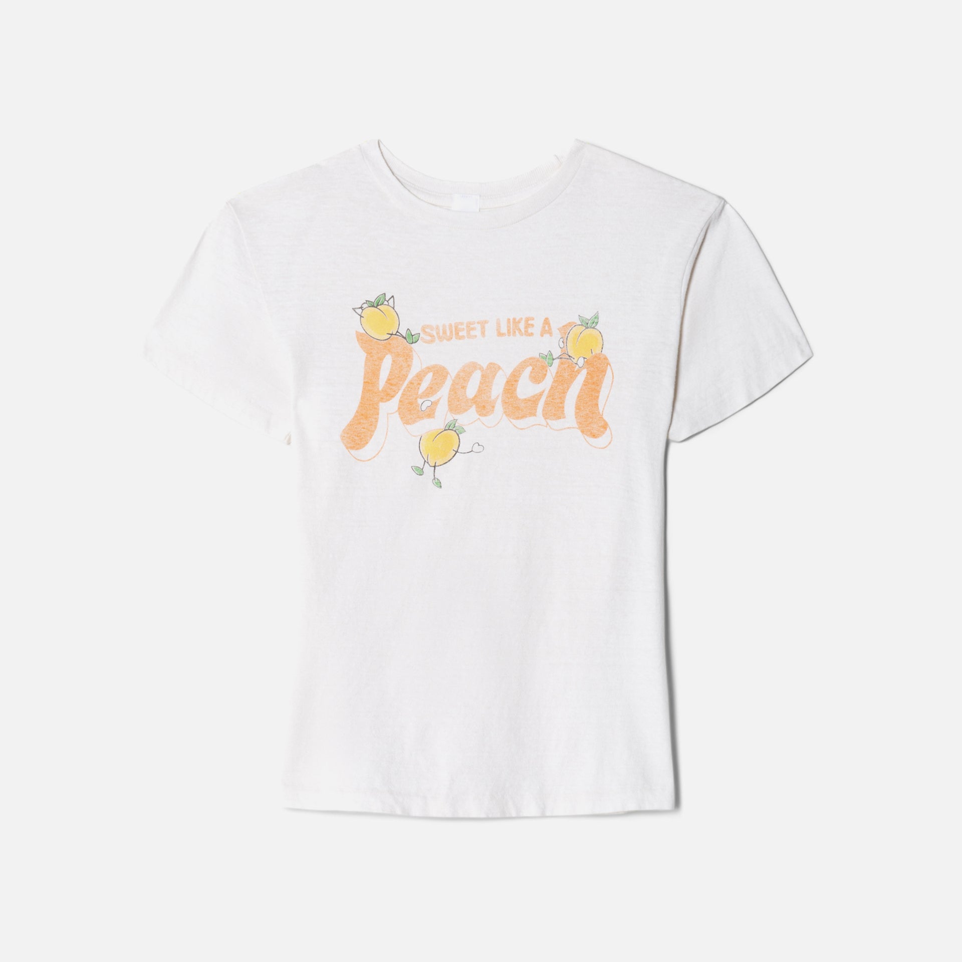 ReDone Classic Tee Peach - Vintage White