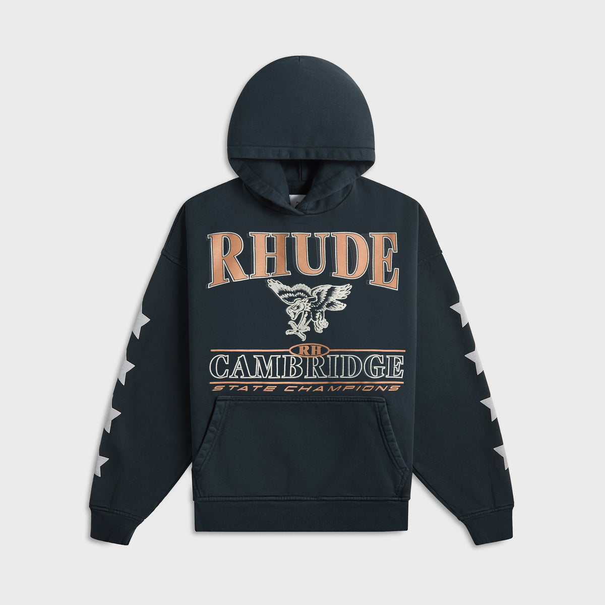 Rhude Cambridge State Champs Hoodie - Vintage Black