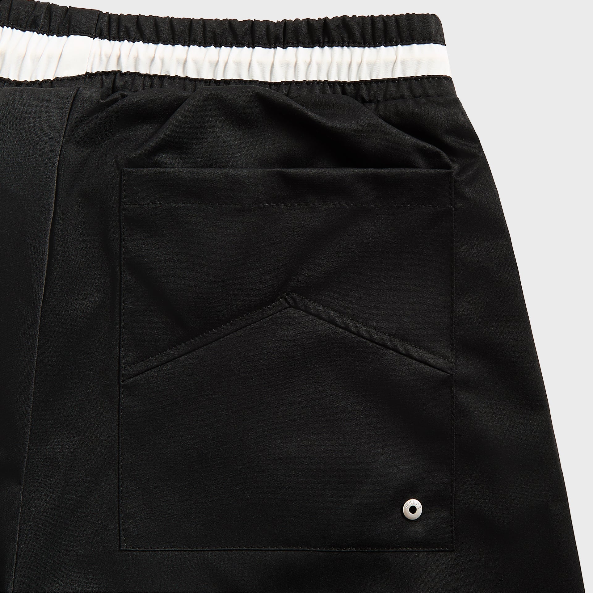 Rhude Logo Basketball Swim Shorts - Black / White
