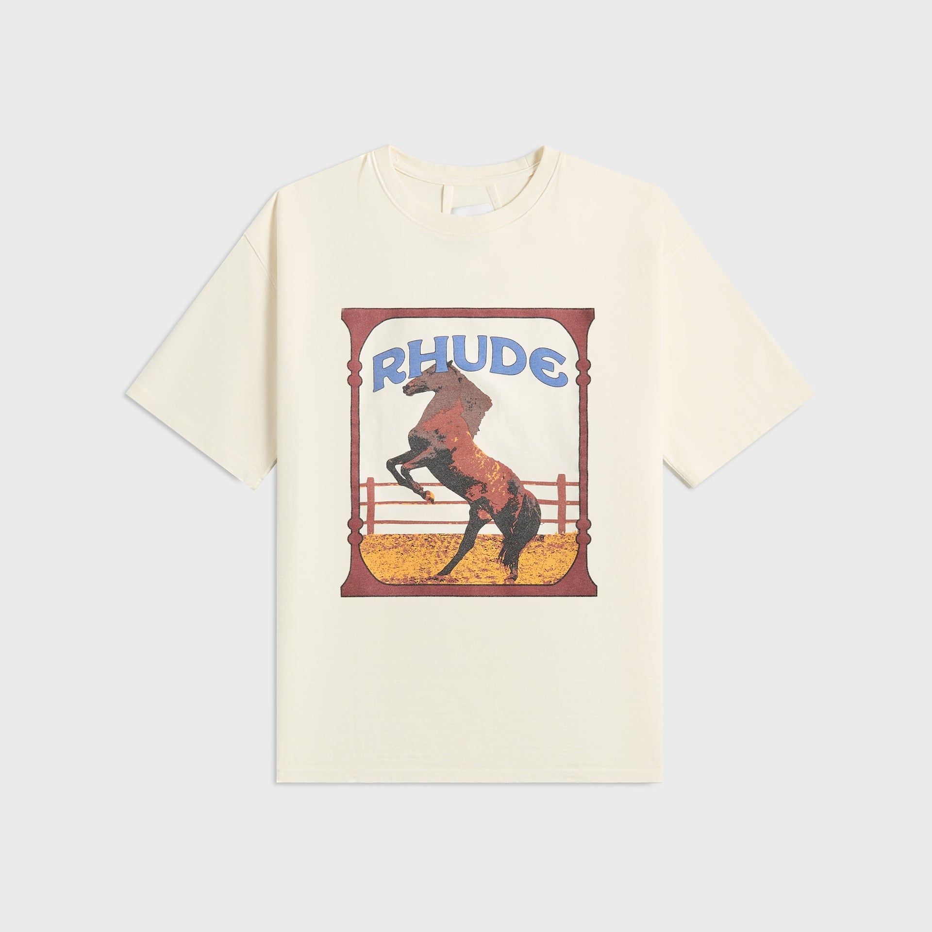Rhude Cadre Tee in Vintage White