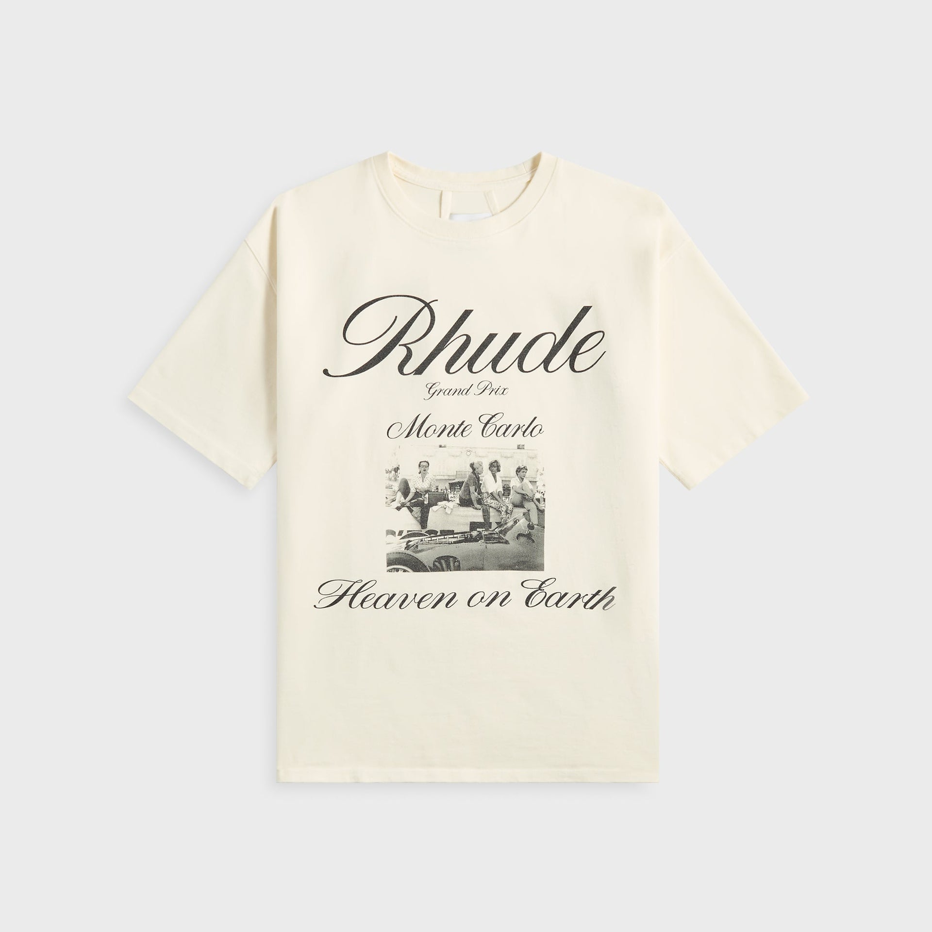 Rhude Heaven On Earth Tee in Vintage White