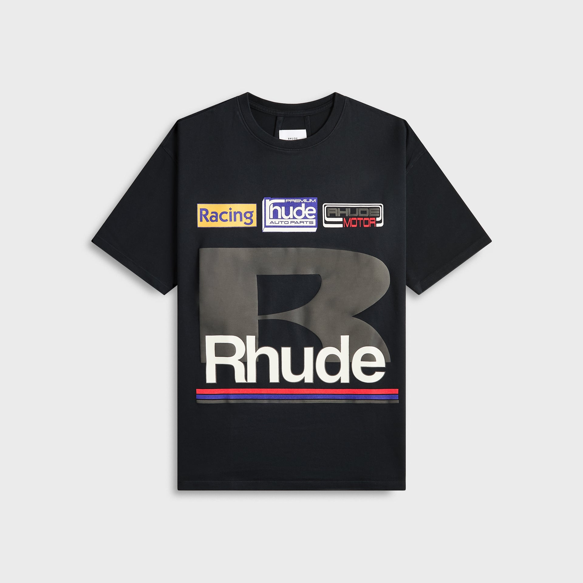 Rhude Petrol Patch Tee - Vintage Black