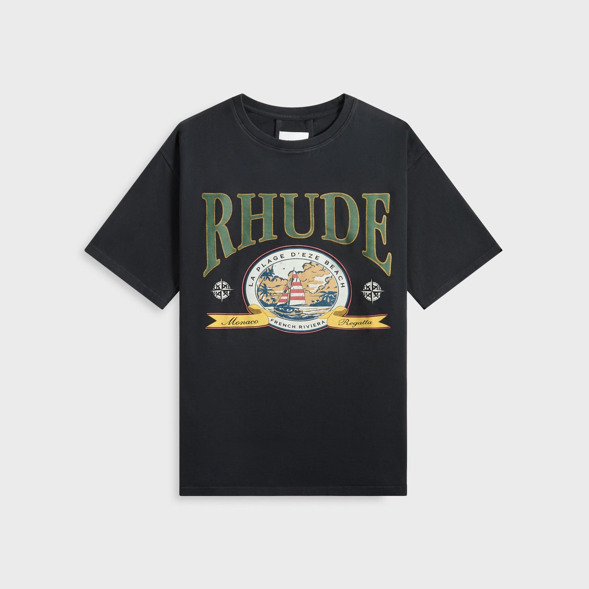 Rhude Monaco Regatta Tee in Vintage Black
