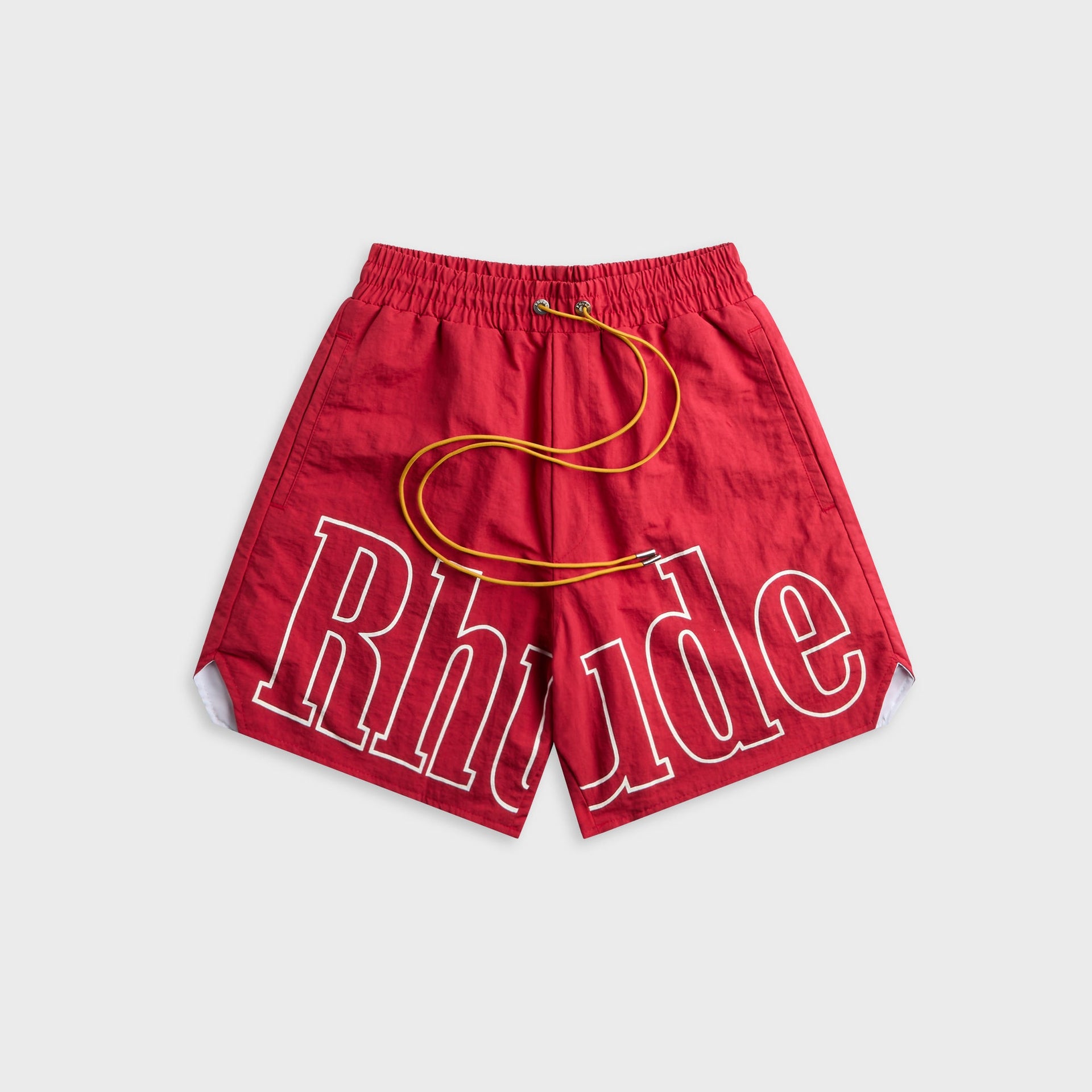 Rhude Logo Track Short - Red / White