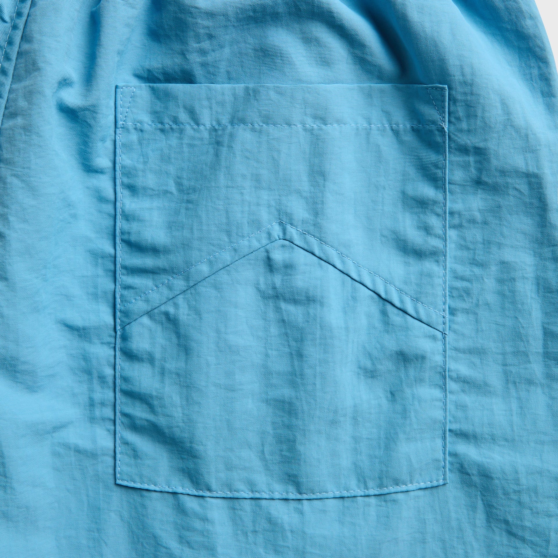 Rhude Logo Track Short - Baby Blue / Red