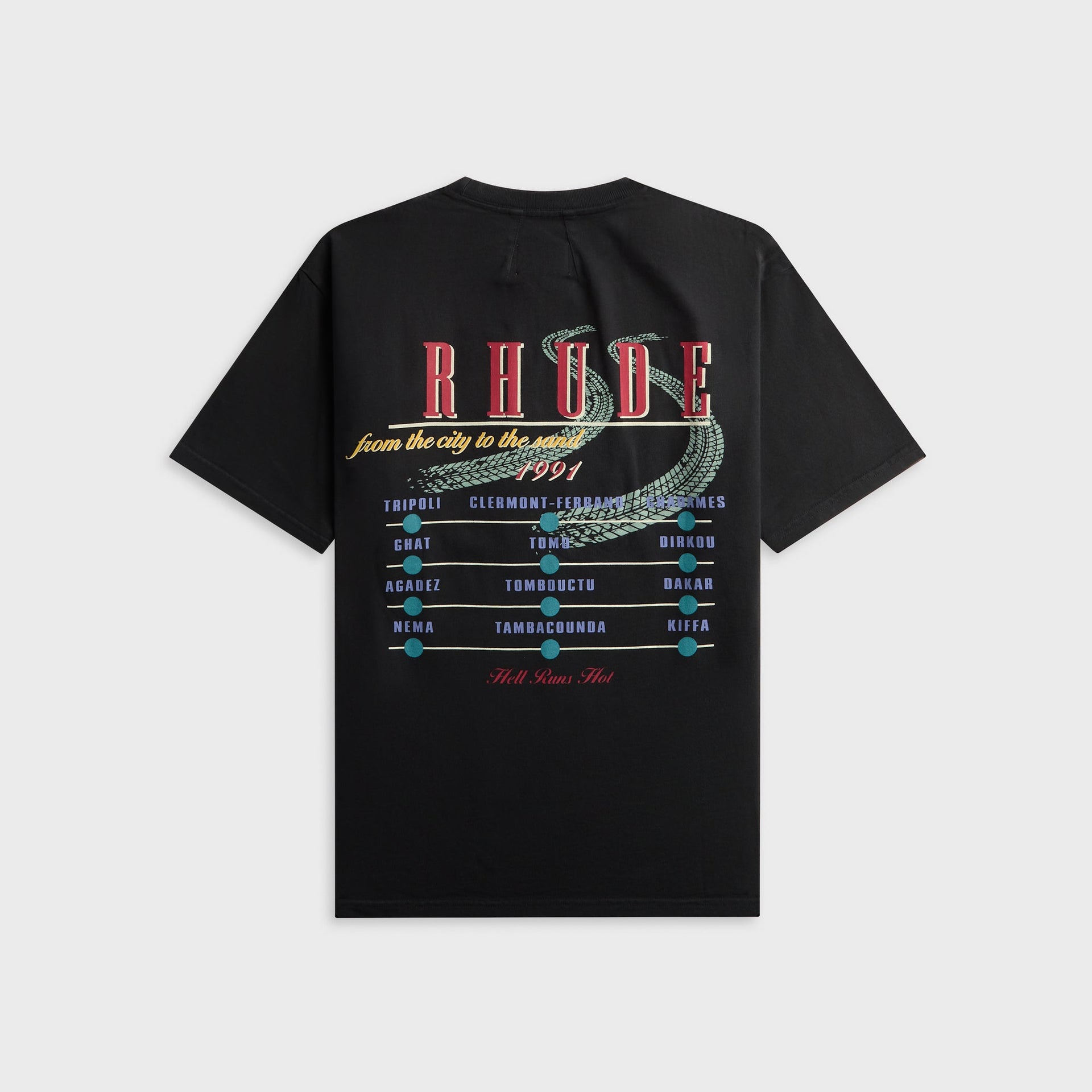 Rhude The Desert Decides Tee - Vintage Black / Red