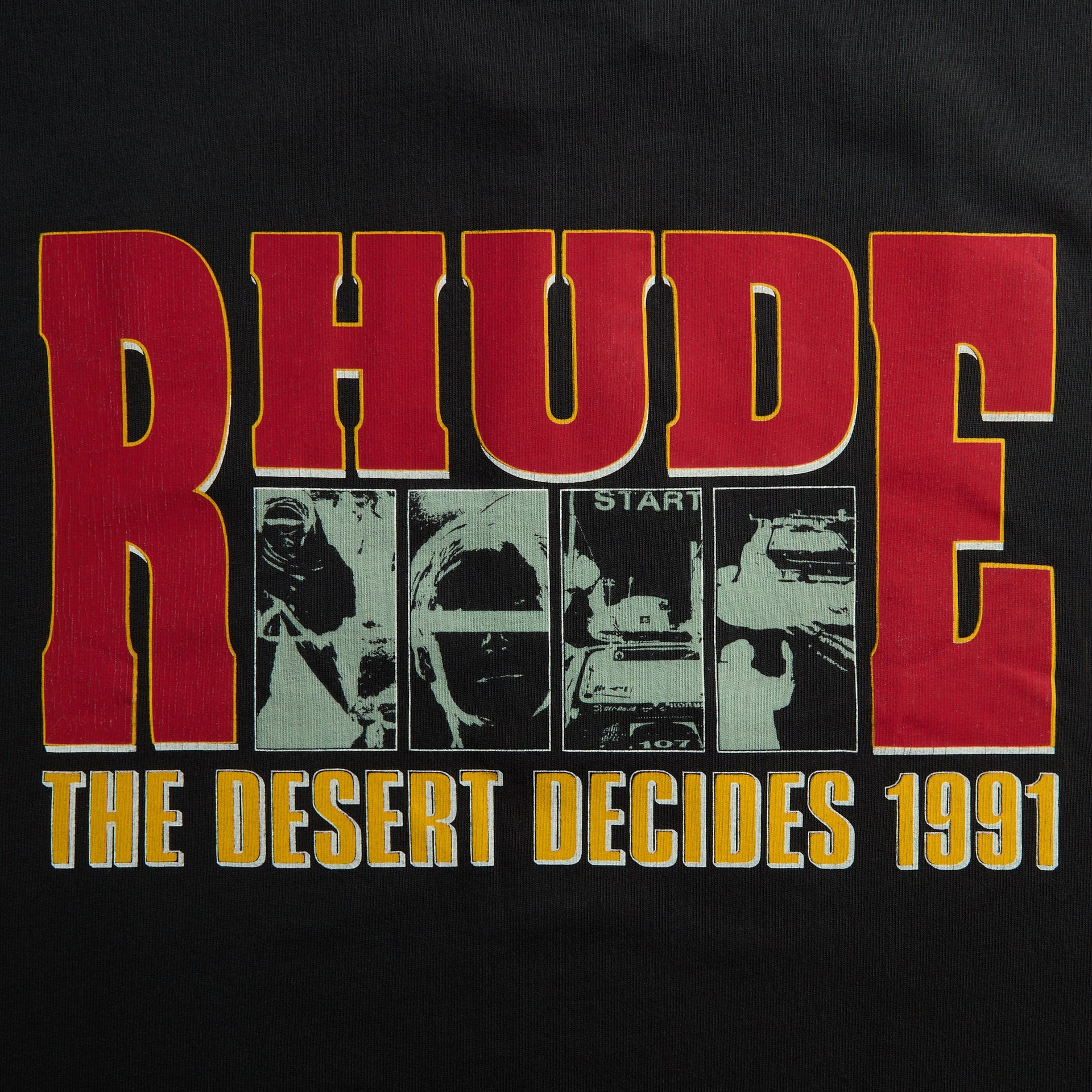 Rhude The Desert Decides Tee - Vintage Black / Red