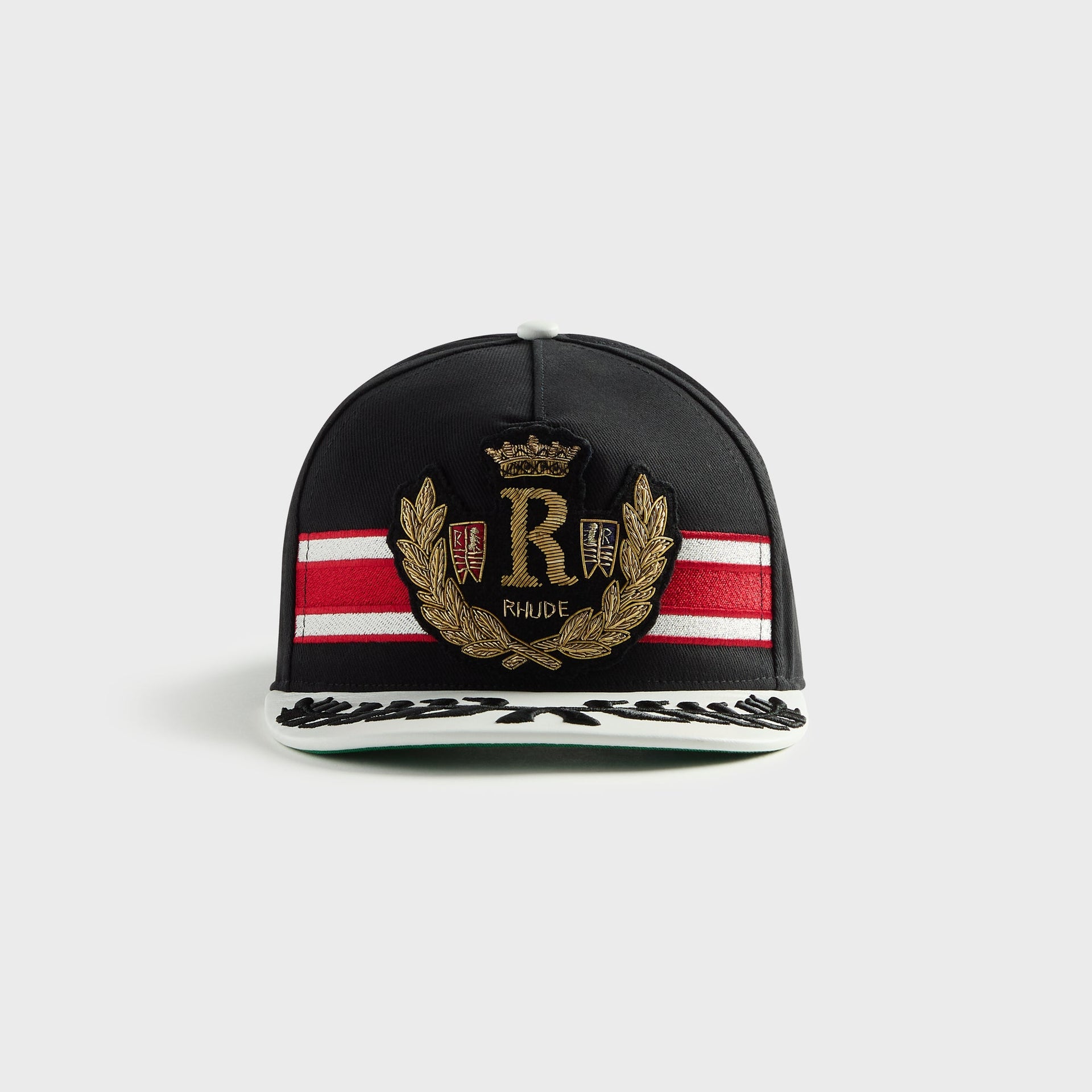 Rhude Captains Crest Hat - Black / Red / White