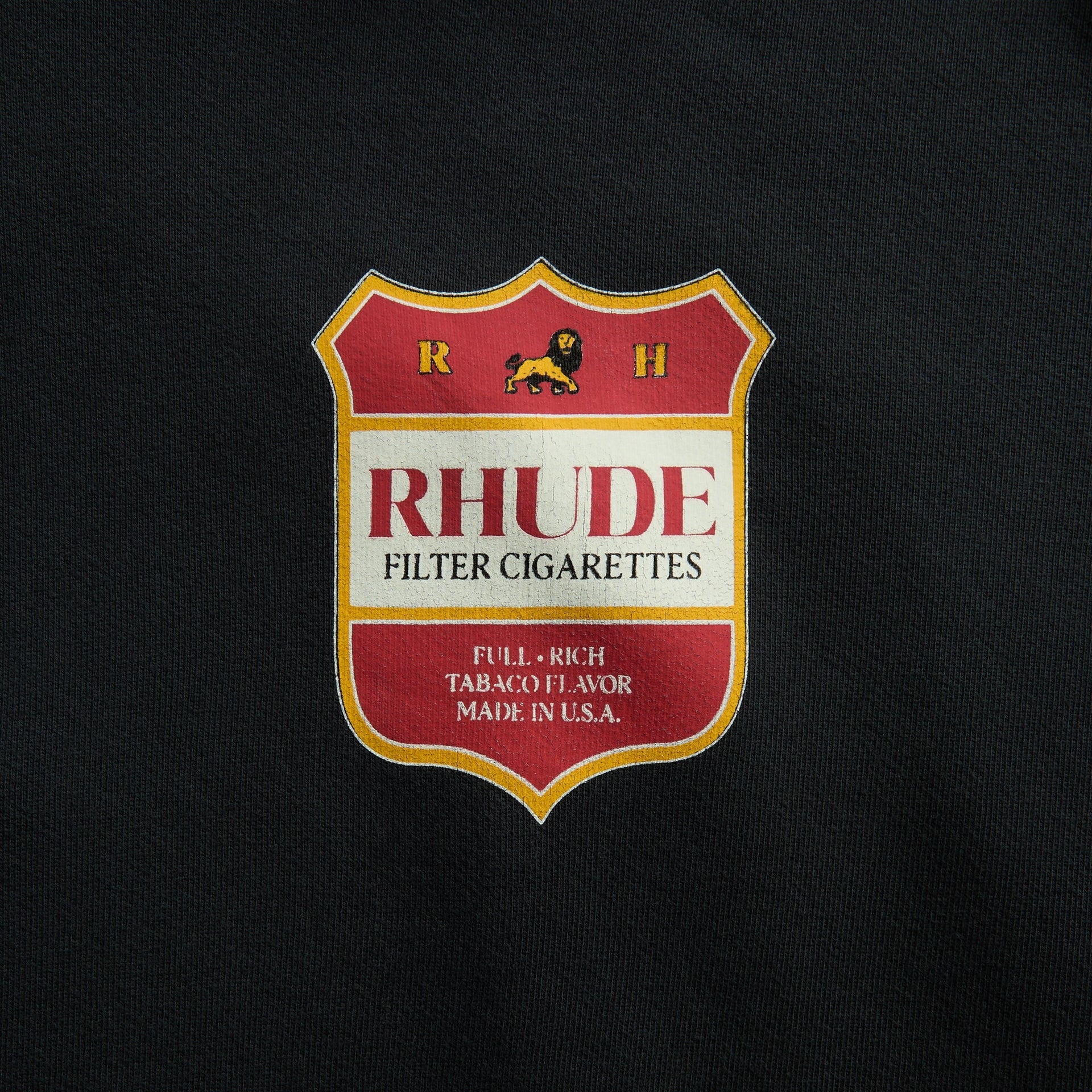 Rhude Filtaro Crest Hoodie - Vintage Black / Red / Yellow