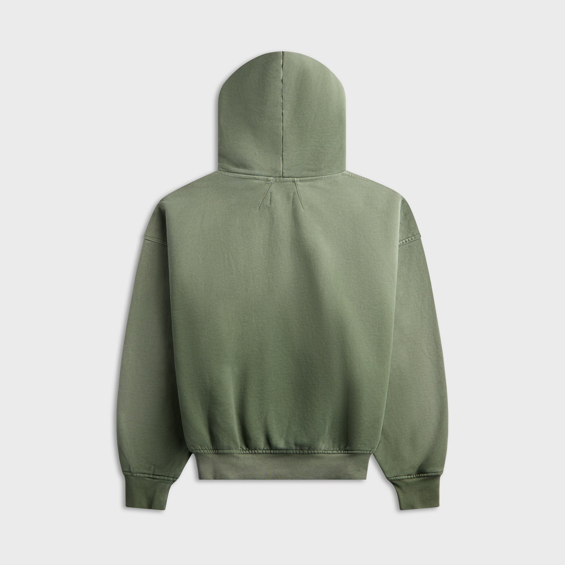 Rhude Chenille Patch Logo Hoodie - Washed Olive / Black