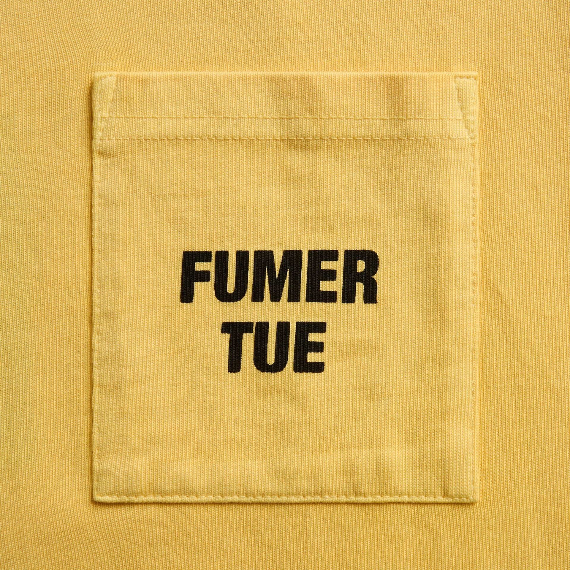Rhude Logo Pocket Tee - Washed Sahara Yellow / Black