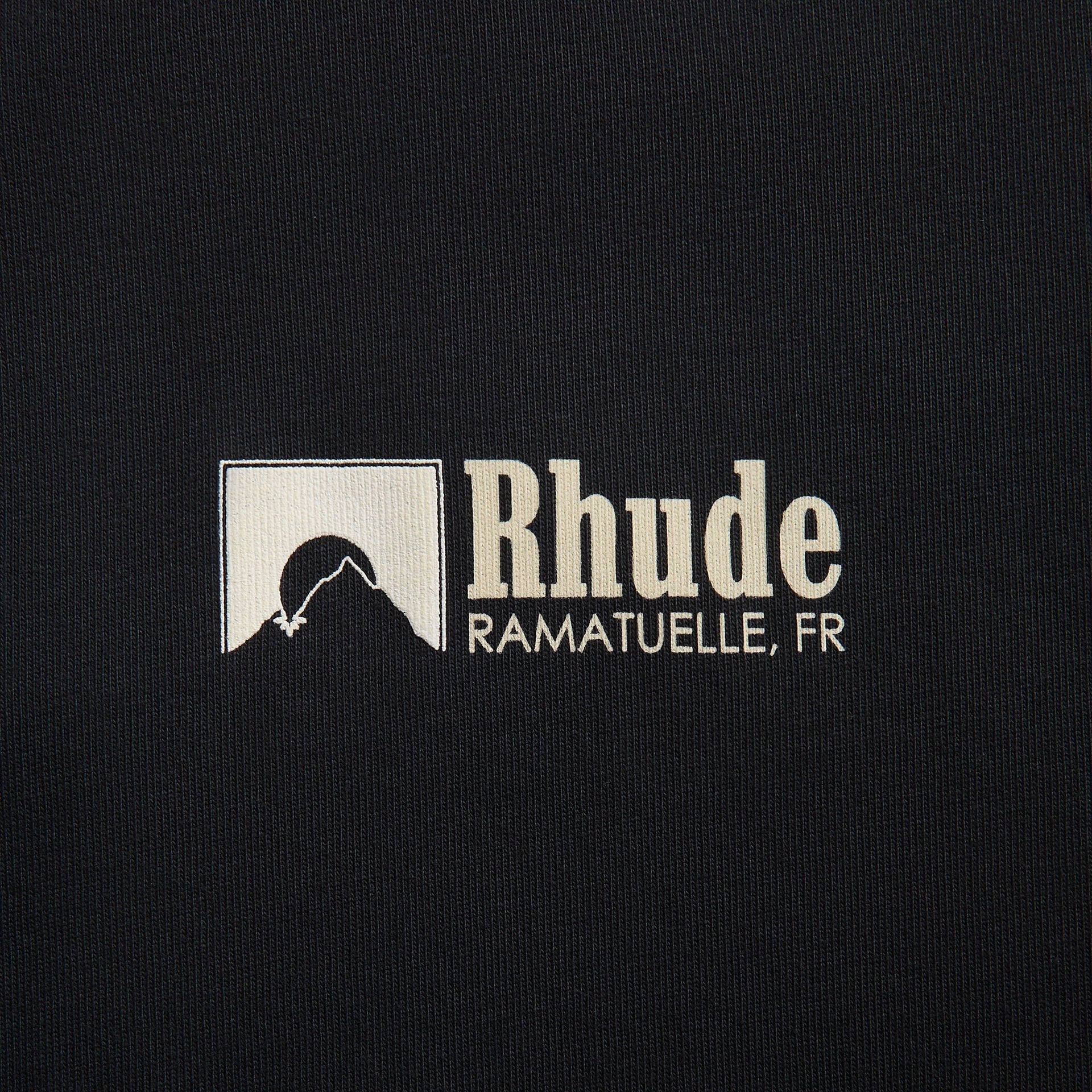 Rhude Ramatuelle INTL Racing Tee - Vintage Black / White / Yellow