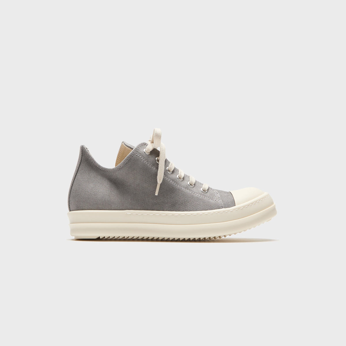 Rick Owens WMNS DRKSHDW Denim Low Sneaks - Dust / Milk / Milk