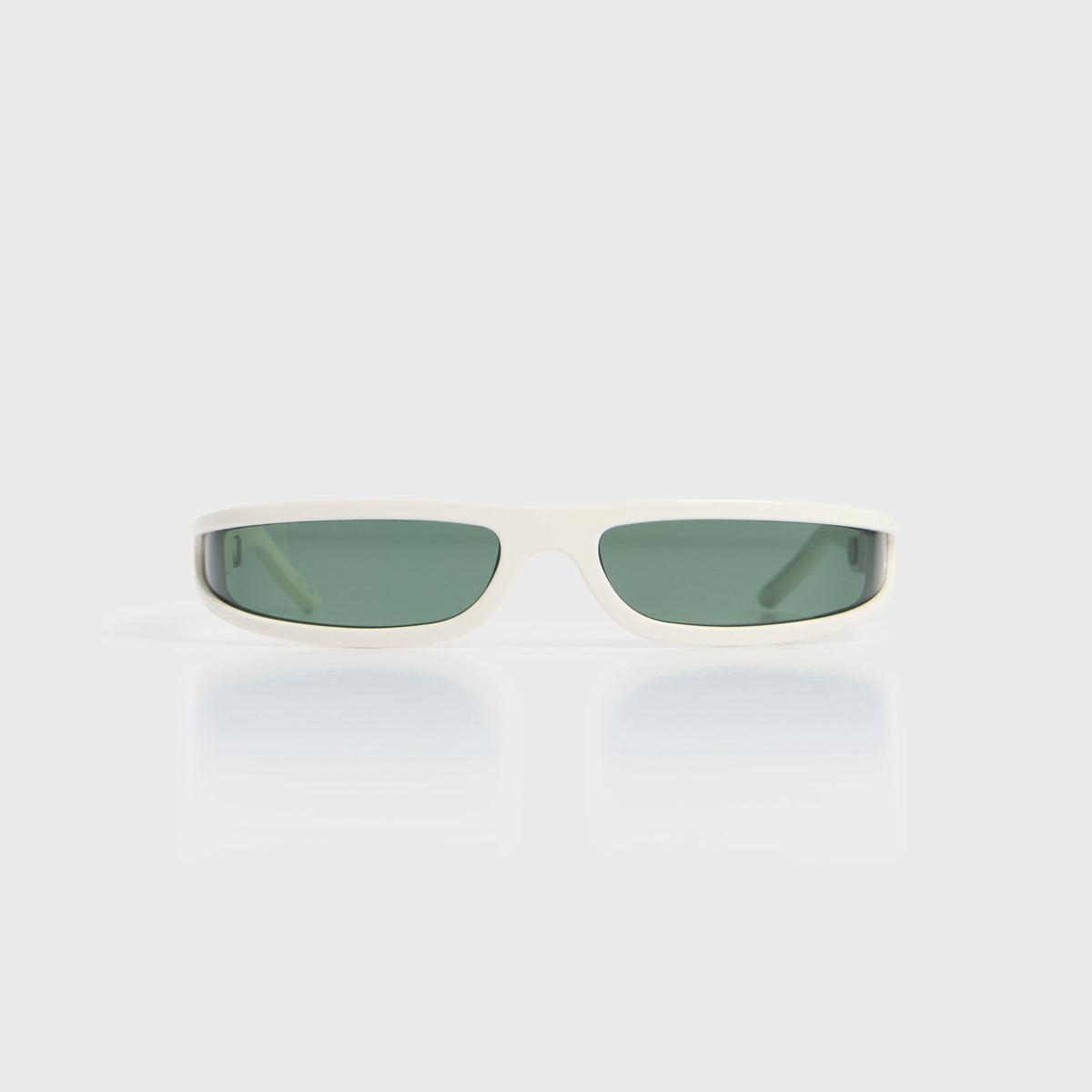 Rick Owens Fog Sunglasses - Pearl Temples / Forest Lens