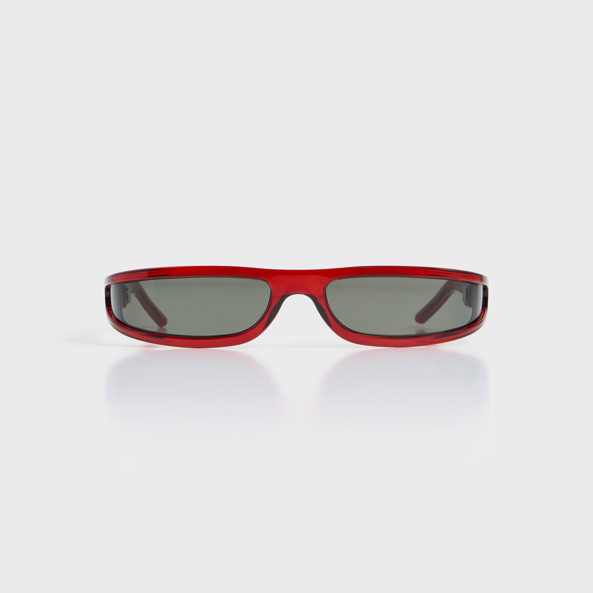 Rick Owens Fog Sunglasses - Blood Temple / Black Lens