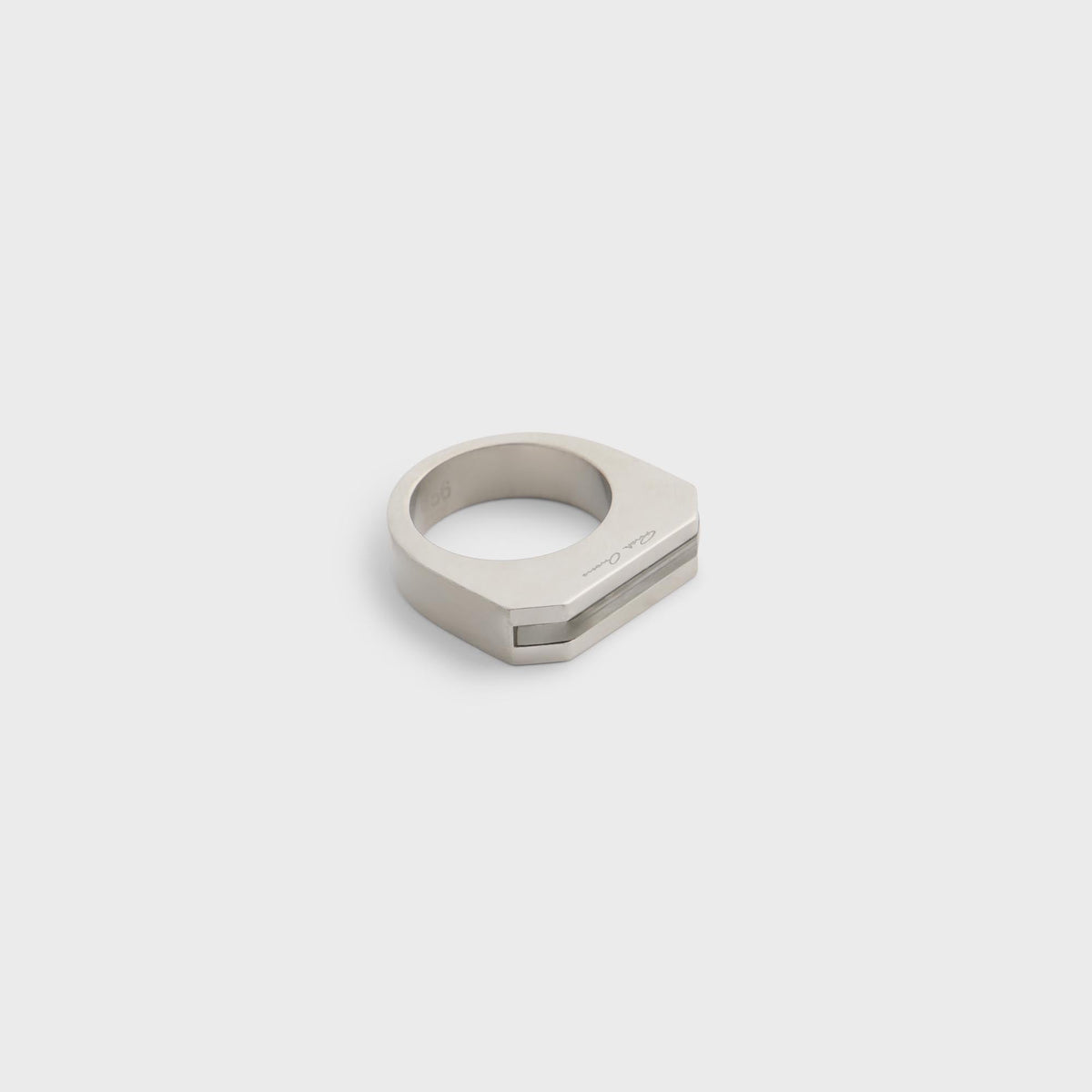 Rick Owens Crystal Hollywood Ring - Palladio