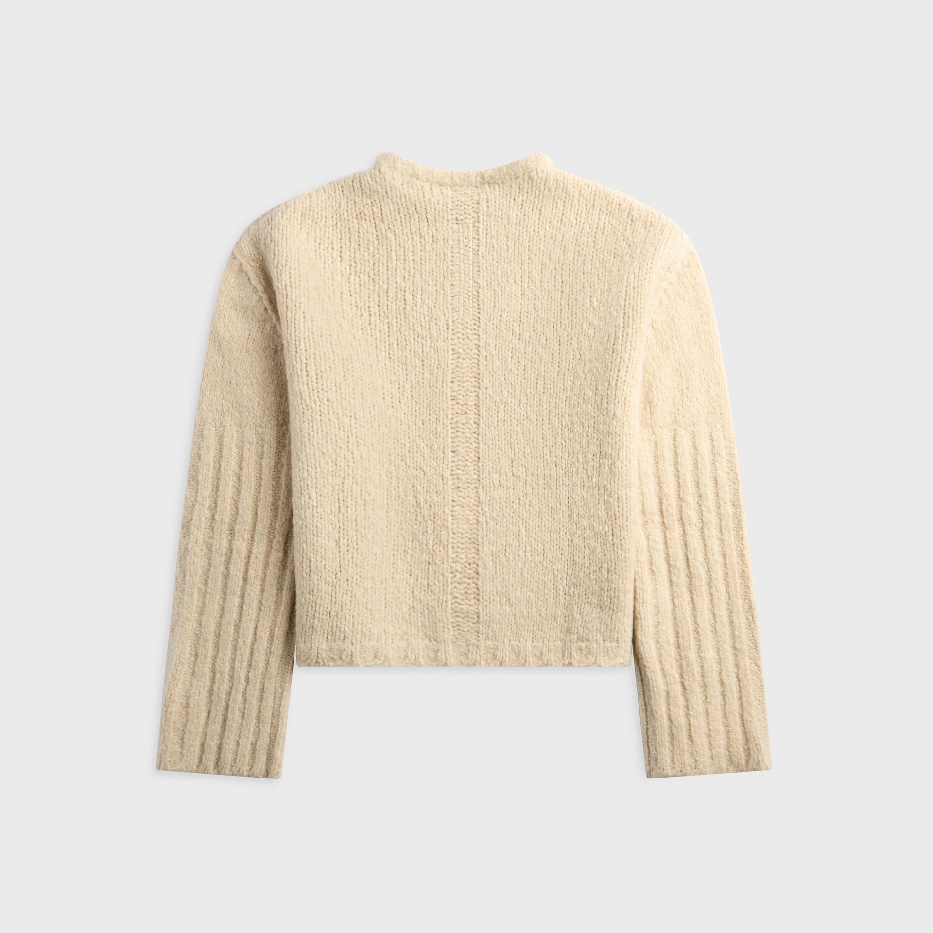 Rick Owens Maglia natural ecru sweater, back view, flat lay
