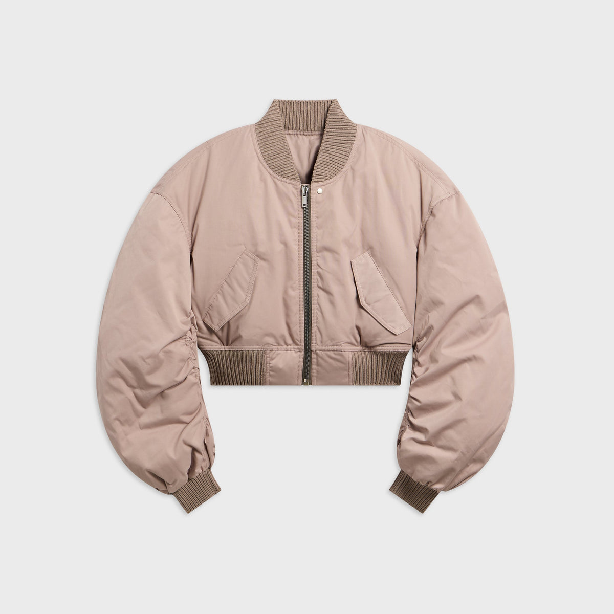 Rick Owens Secchia Cropped Flight Jacket - Rose