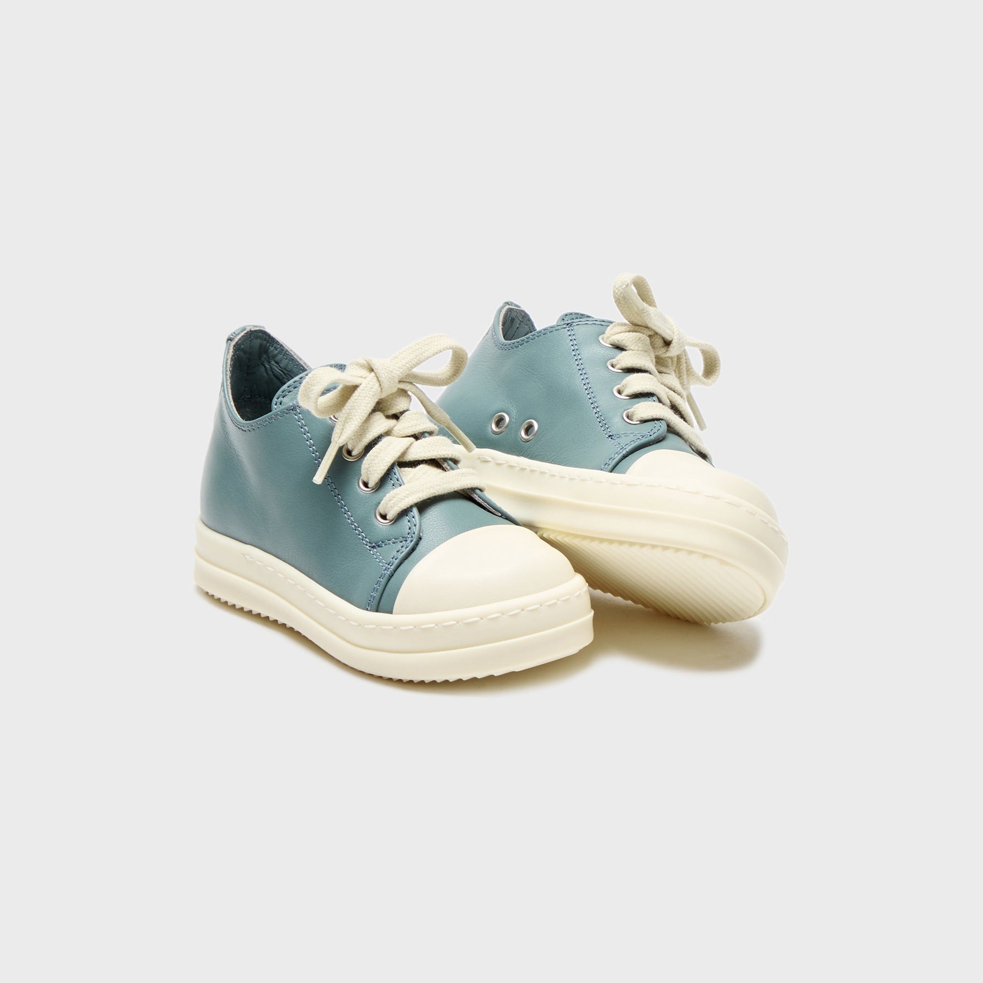 Rick Owens Baby Vintage Sneakers Scarpe in Pelle - Mouthwash / Milk / Milk