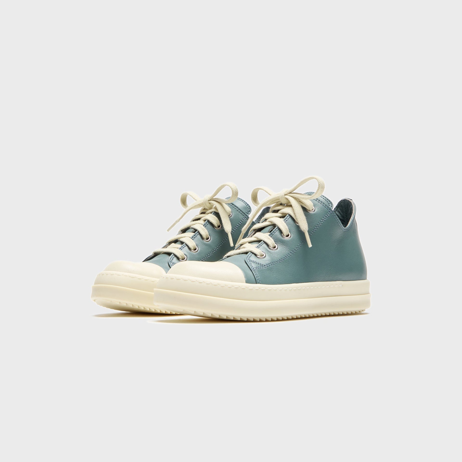 Rick Owens Kids Low Sneakers Scarpe in Pelle - Mouthwash / Milk / Milk