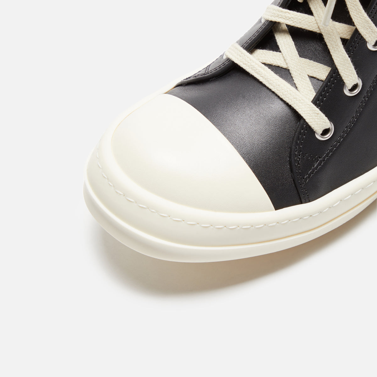 Rick Owens WMNS Scarpe in Pelle Sneakers - Black / Milk