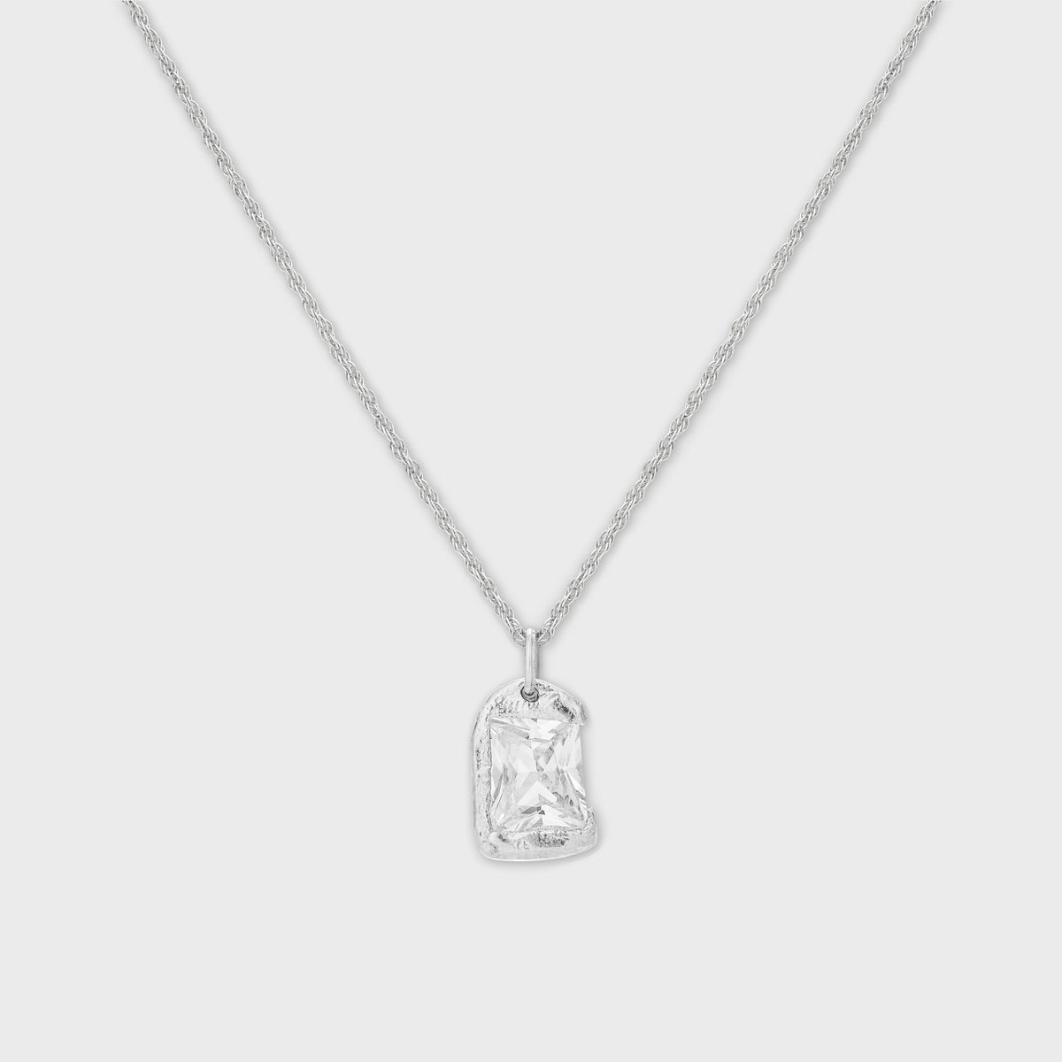 Bleue Burnham Rose Pendant in Clear