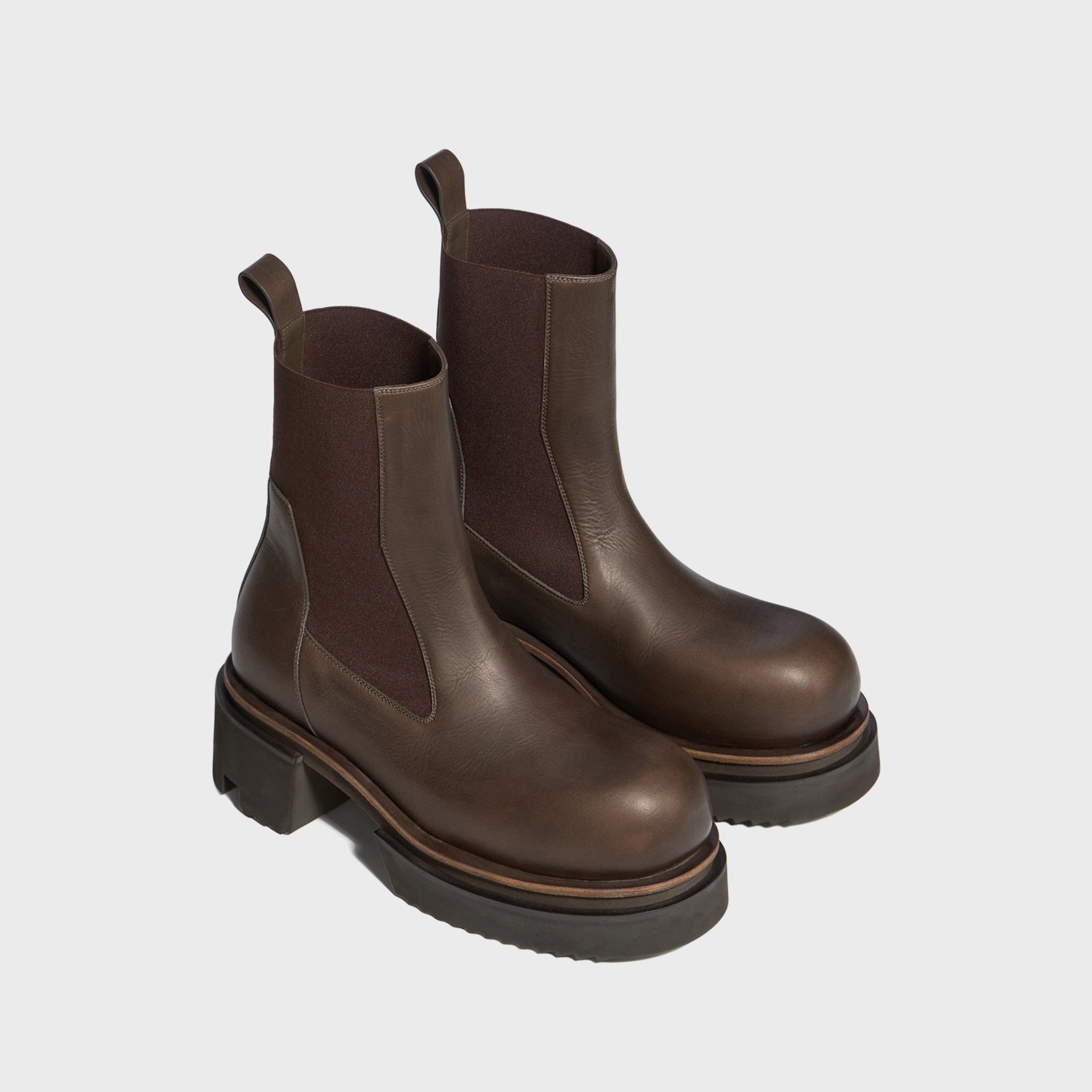 Rick Owens WMNS Beatle Bogun Chelsea Boots - Dark Dust