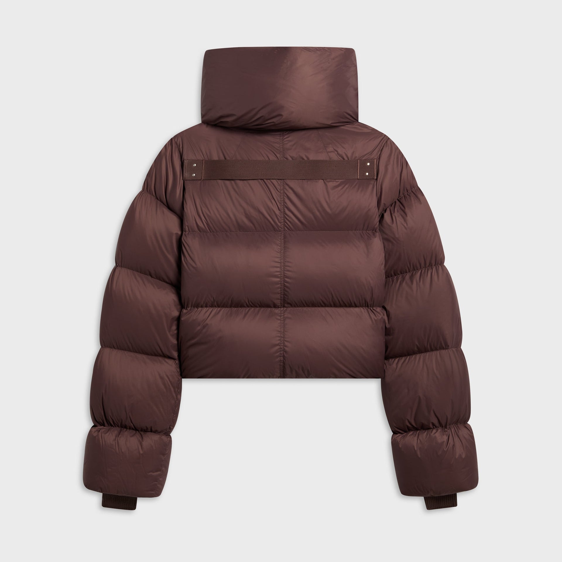 Rick Owens Burgundy Tower Funnel Neck Down Jacket - Grape