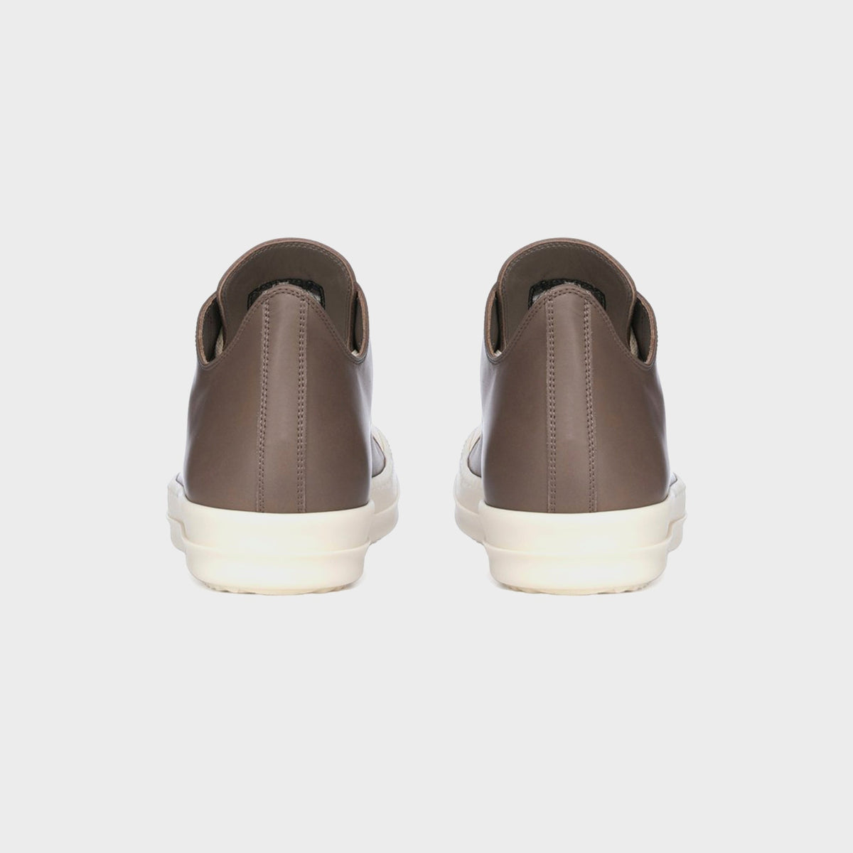 Rick Owens Scarpe In Pelle Low Sneaks - Dust / Milk / Milk