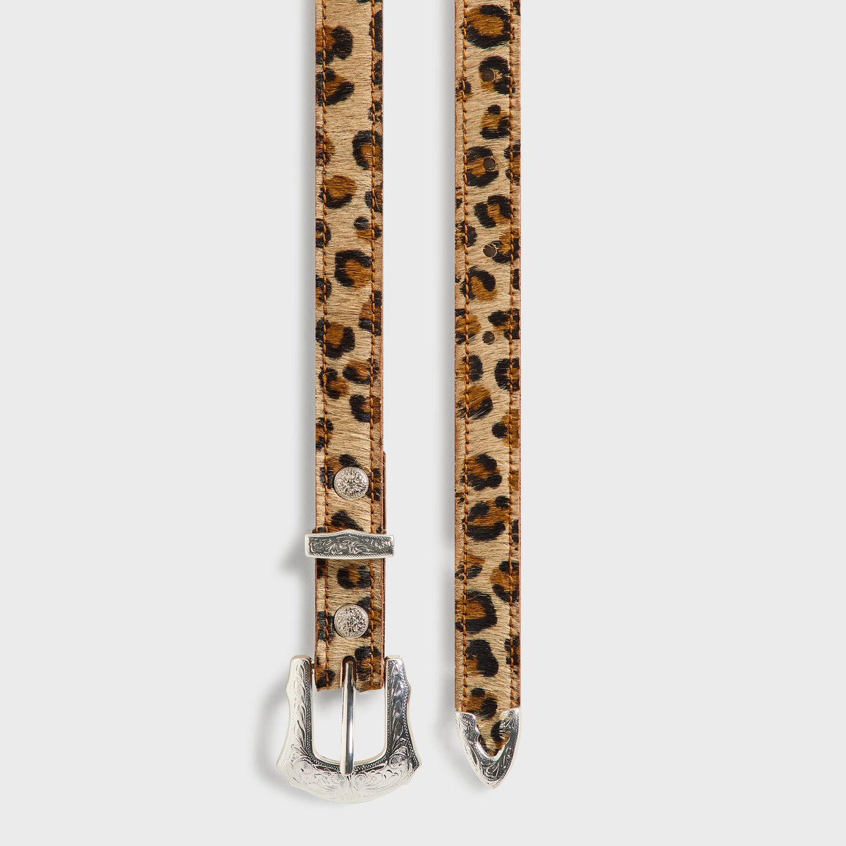 Kith 101 for SEVEN BY SEVEN String Leather Ponyhair Belt - Multi - PH